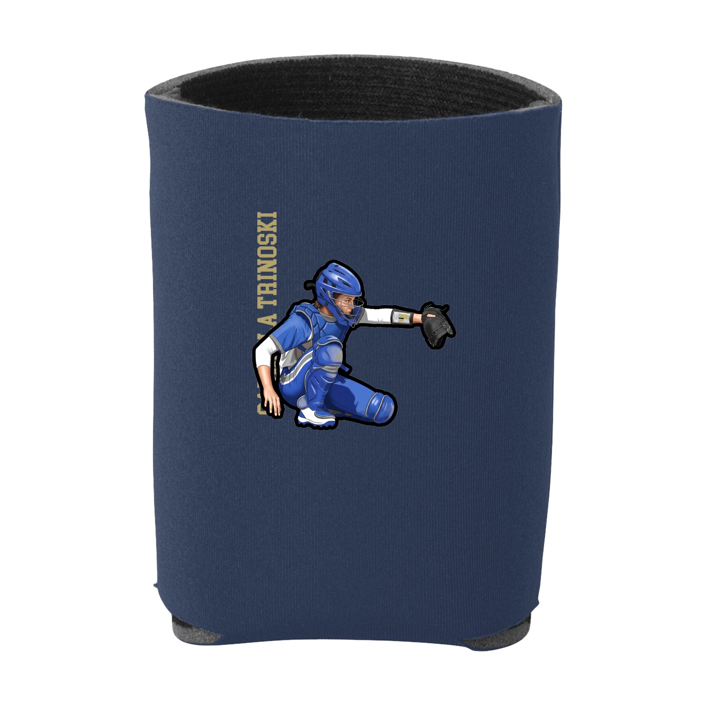Can Holder — Name Vertical in Navy