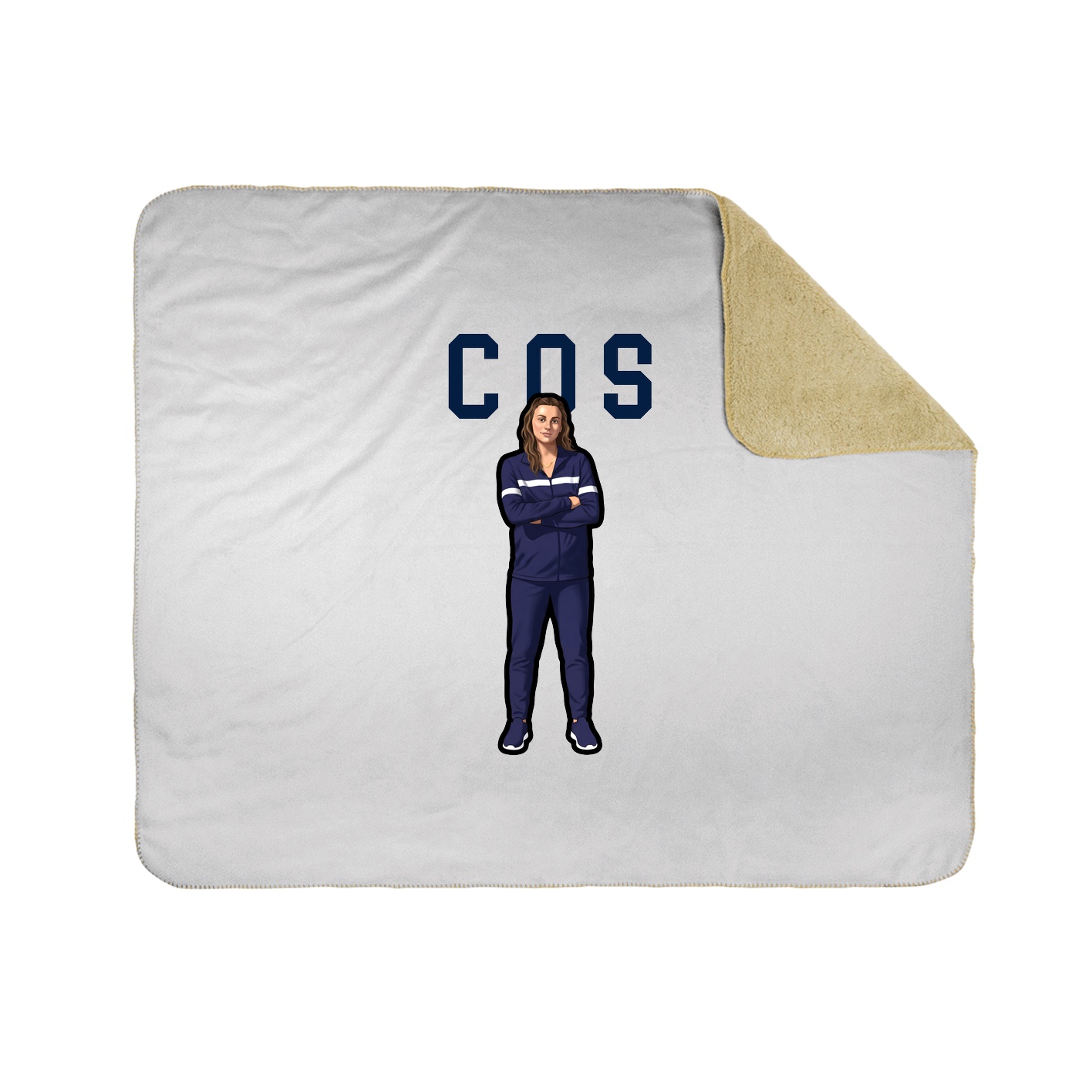 Throw Blanket — Shirsey in White