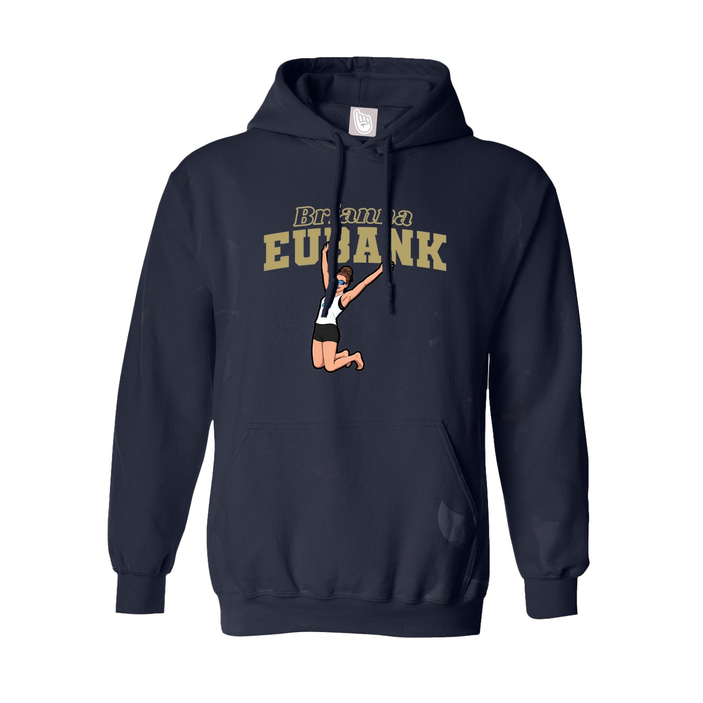 Hoodie — Name Arch in Navy