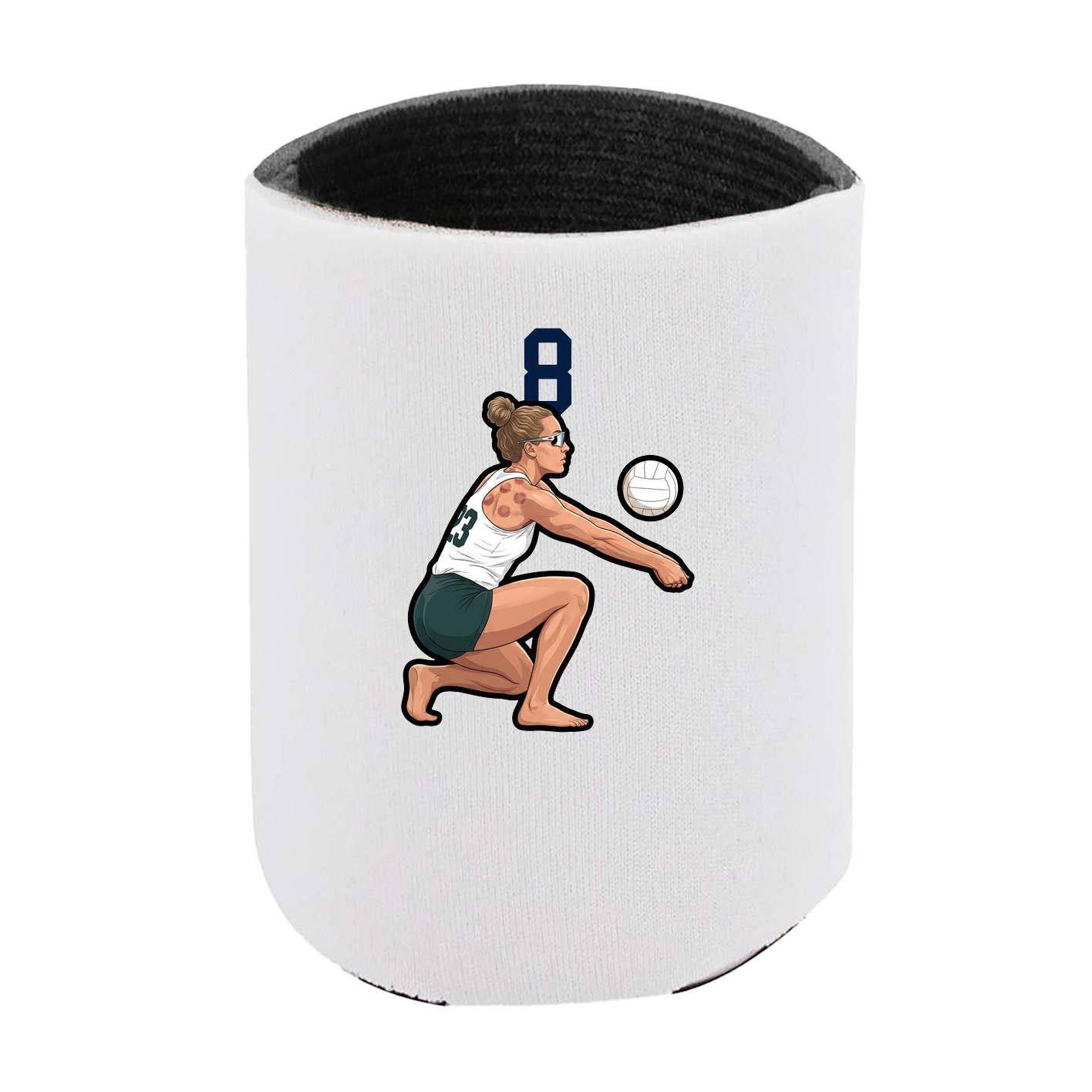 Can Holder — Number Top in White