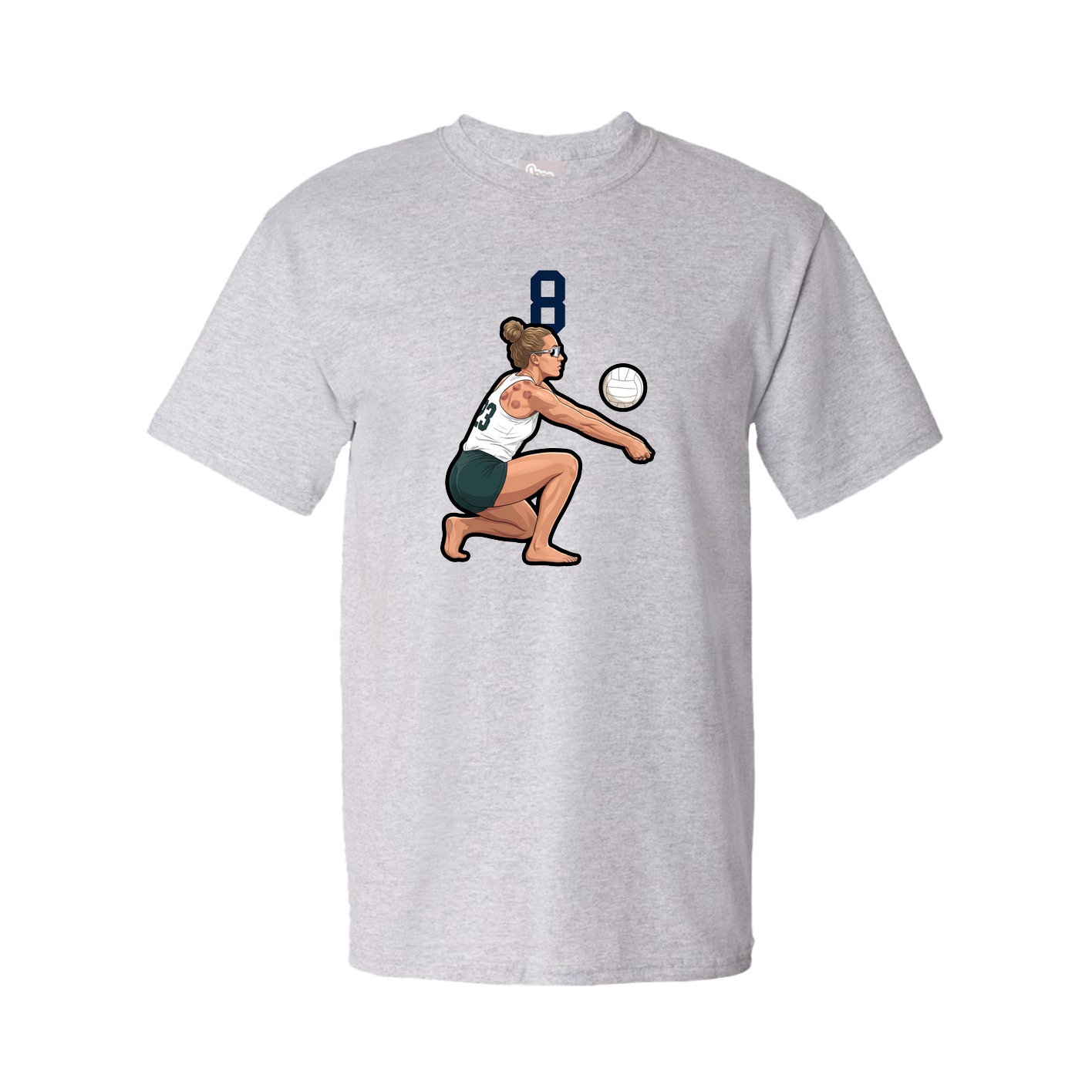 Tee — Number Top in Grey