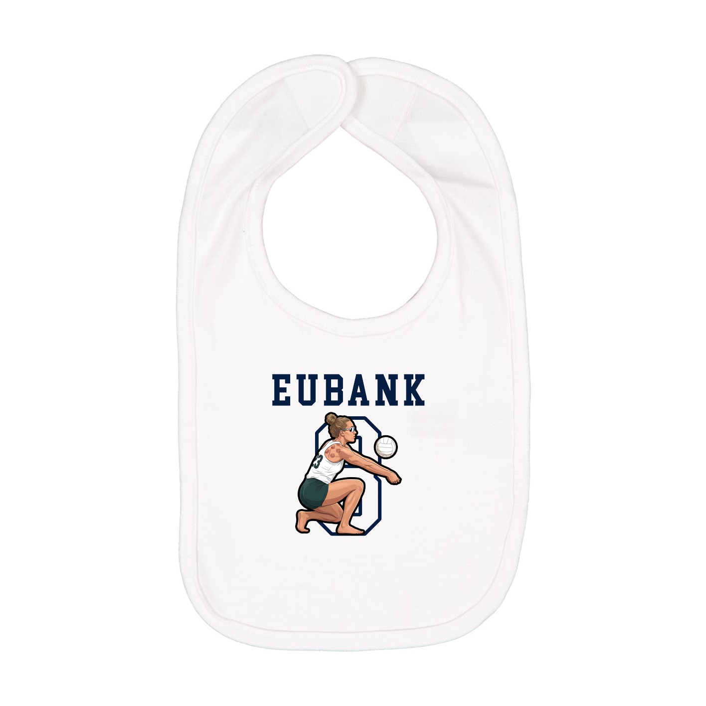 Infant Bib — Shirsey in White