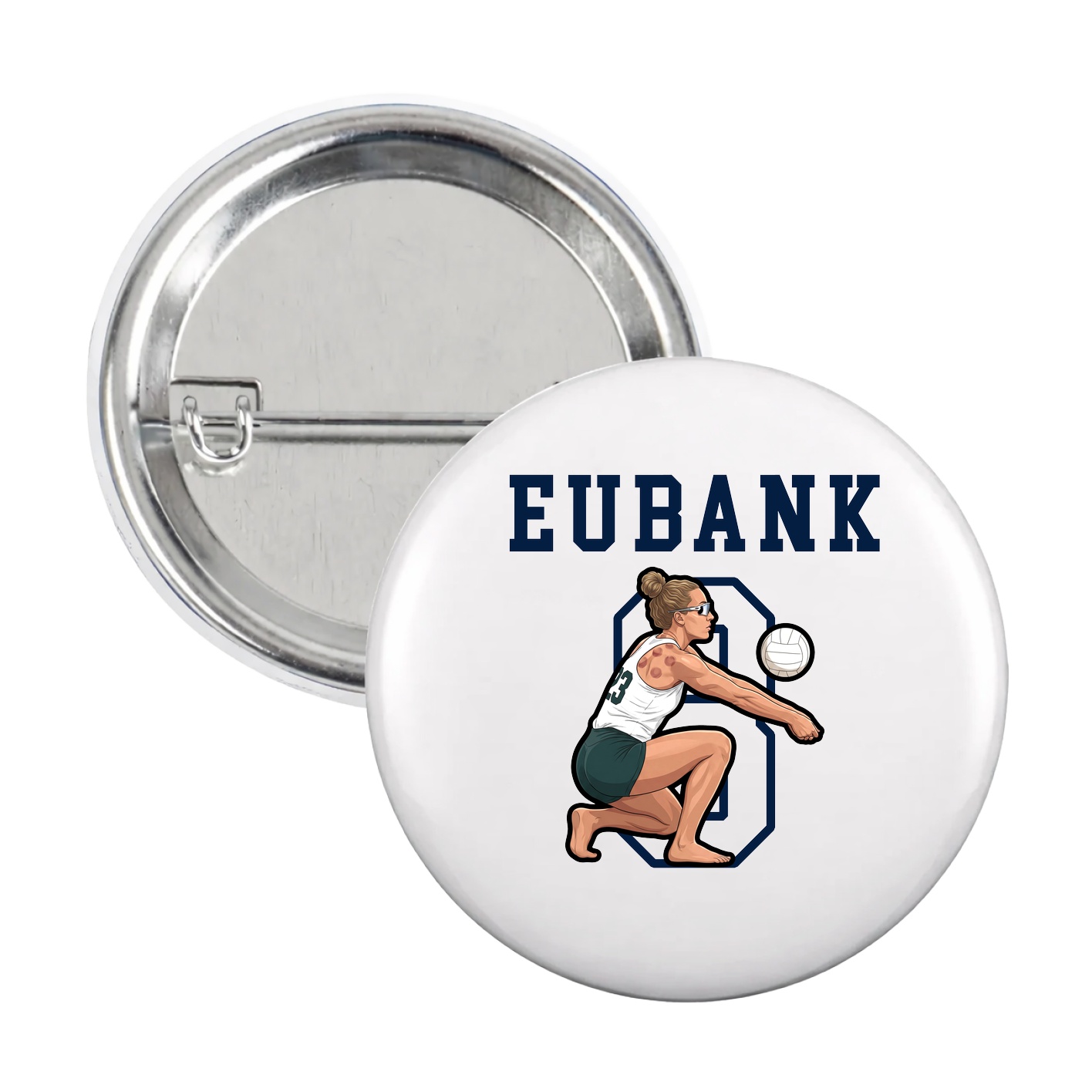 Game Day Button — Shirsey in White
