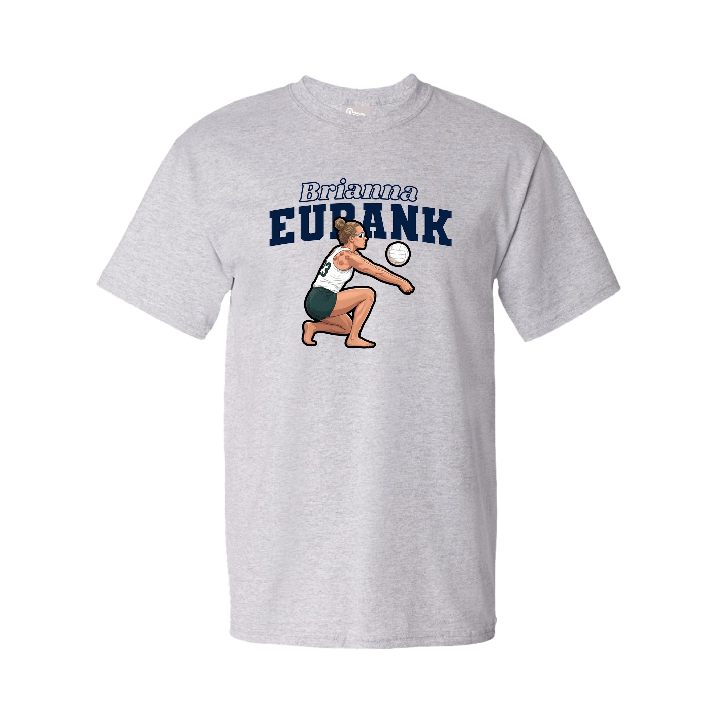 Youth Tee — Name Arch in Grey