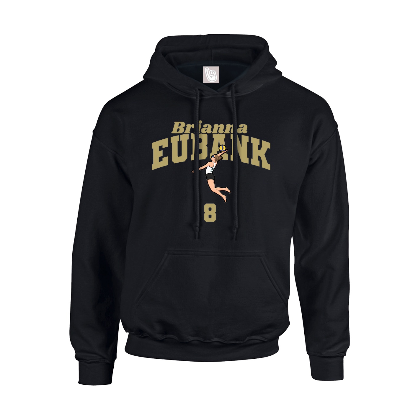 Youth Hoodie — Signature Arch in Black