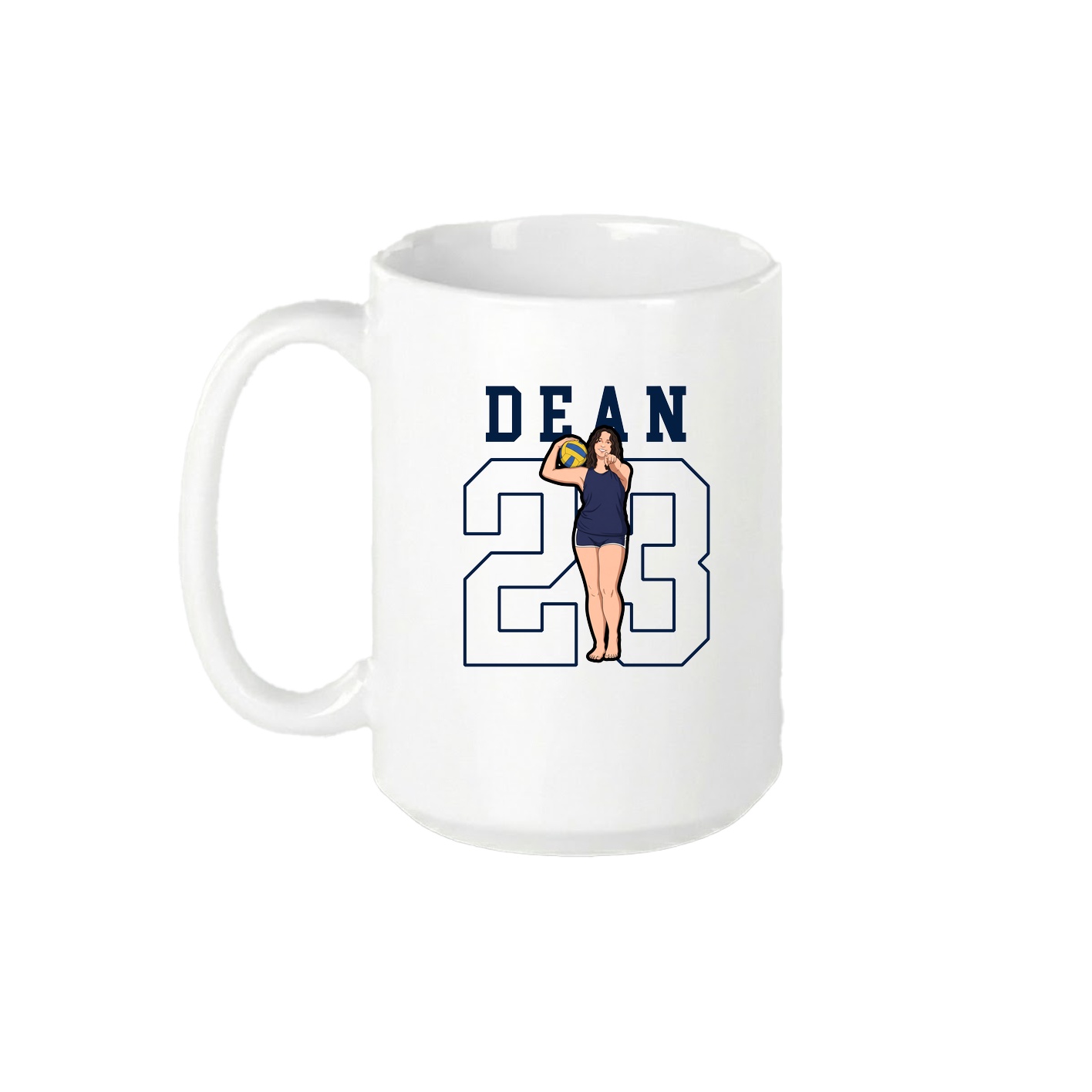 15oz Coffee Mug — Shirsey in White