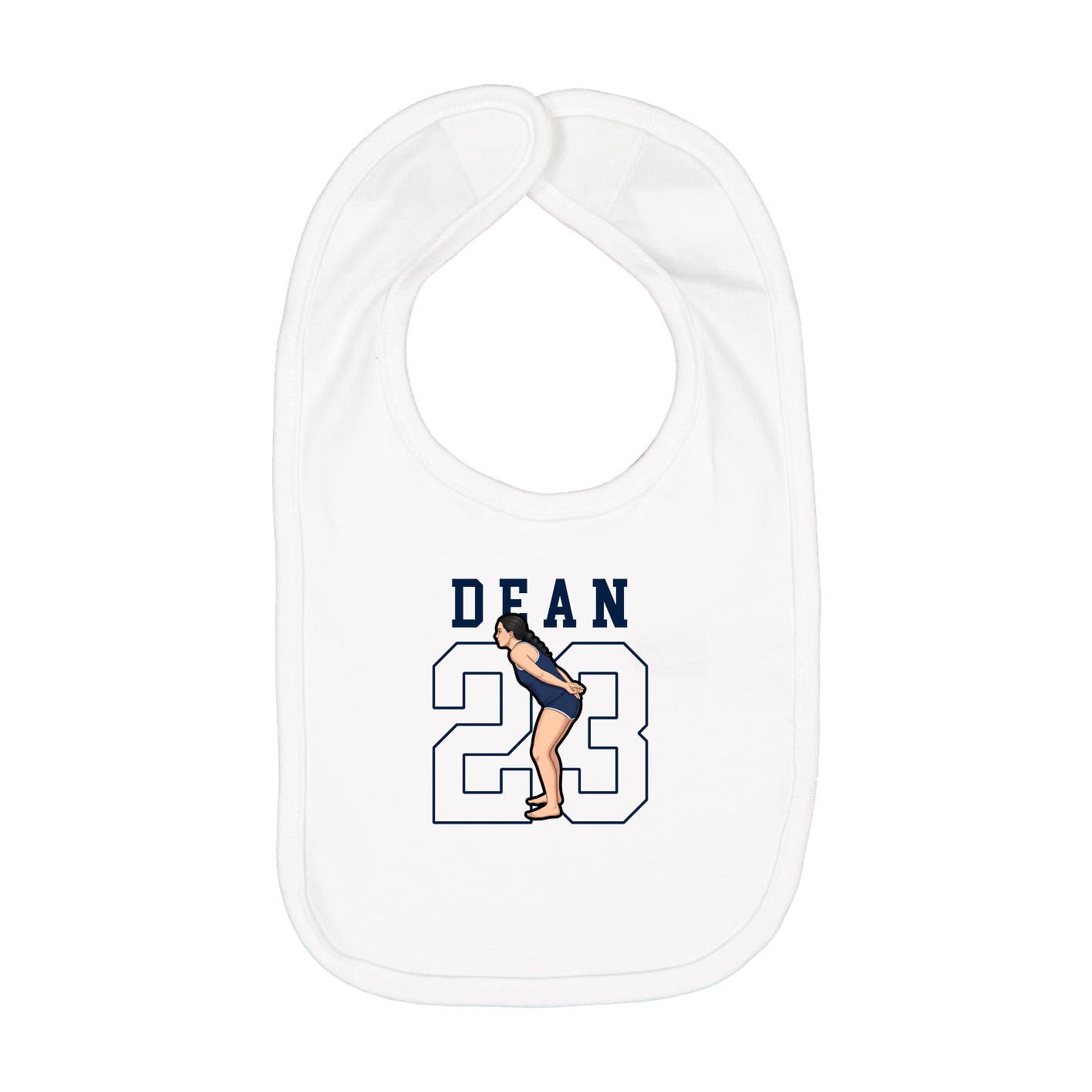 Infant Bib — Shirsey in White