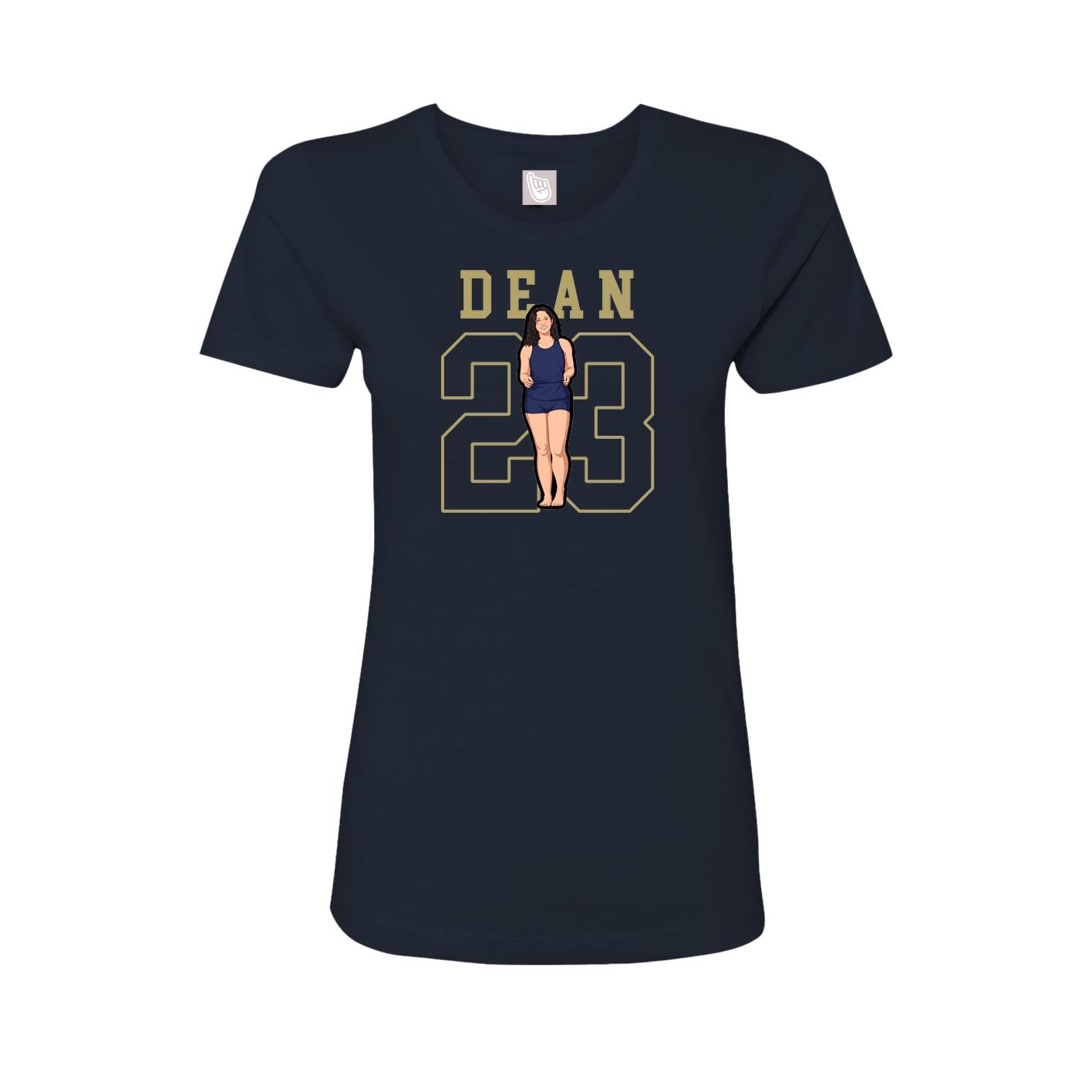 Fitted Women's Tee — Shirsey in Navy