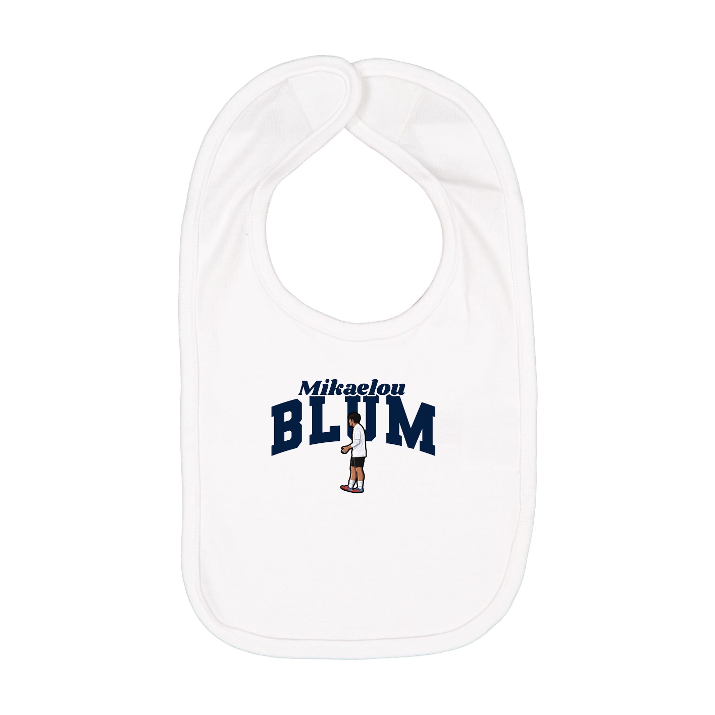 Infant Bib — Signature Arch in White