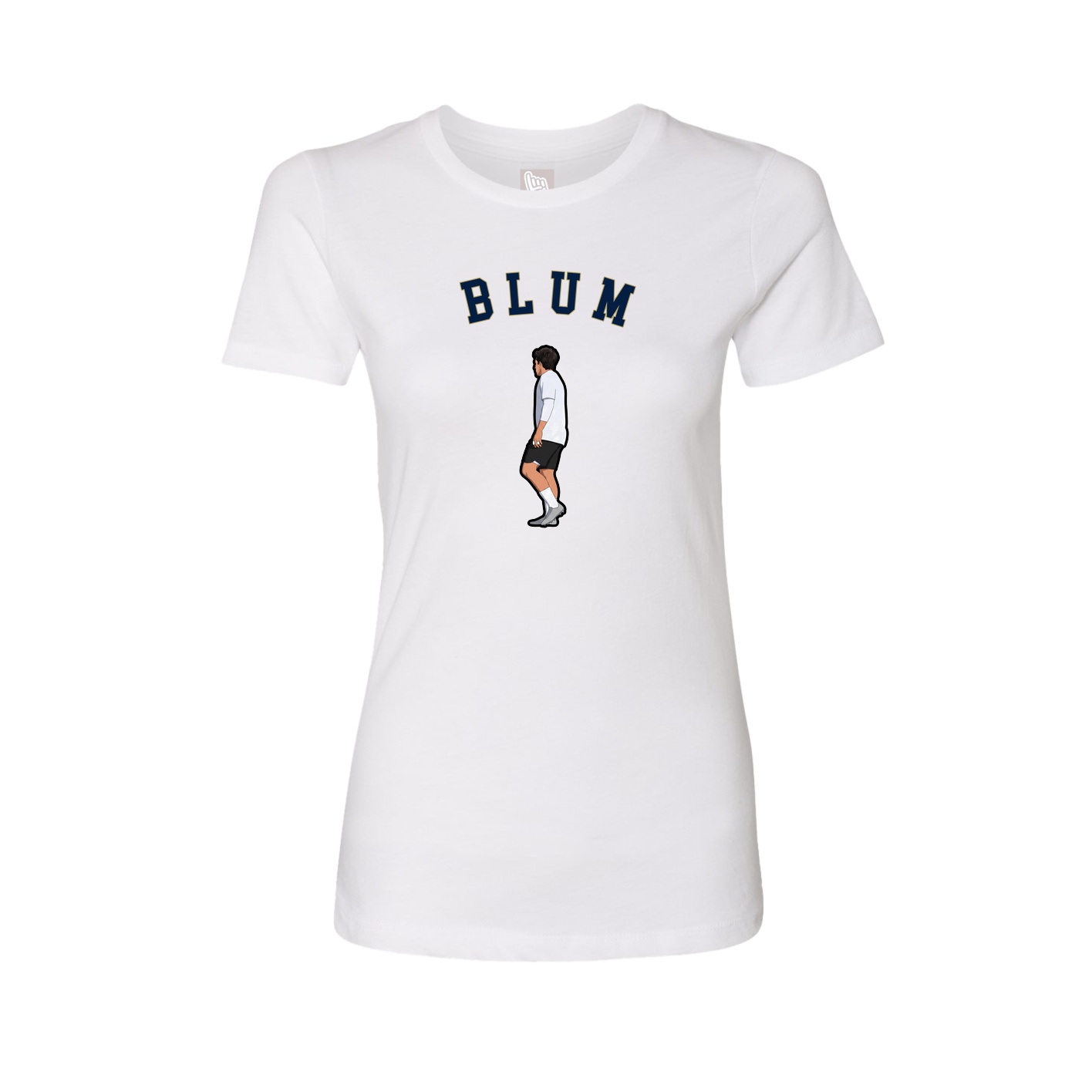 Fitted Women's Tee — Shirsey Arch in White