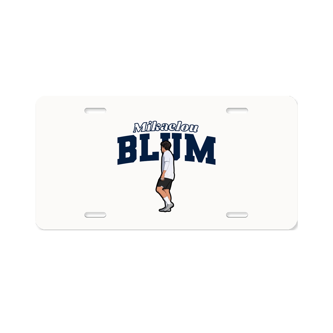 License Plate — Name Arch in Classic