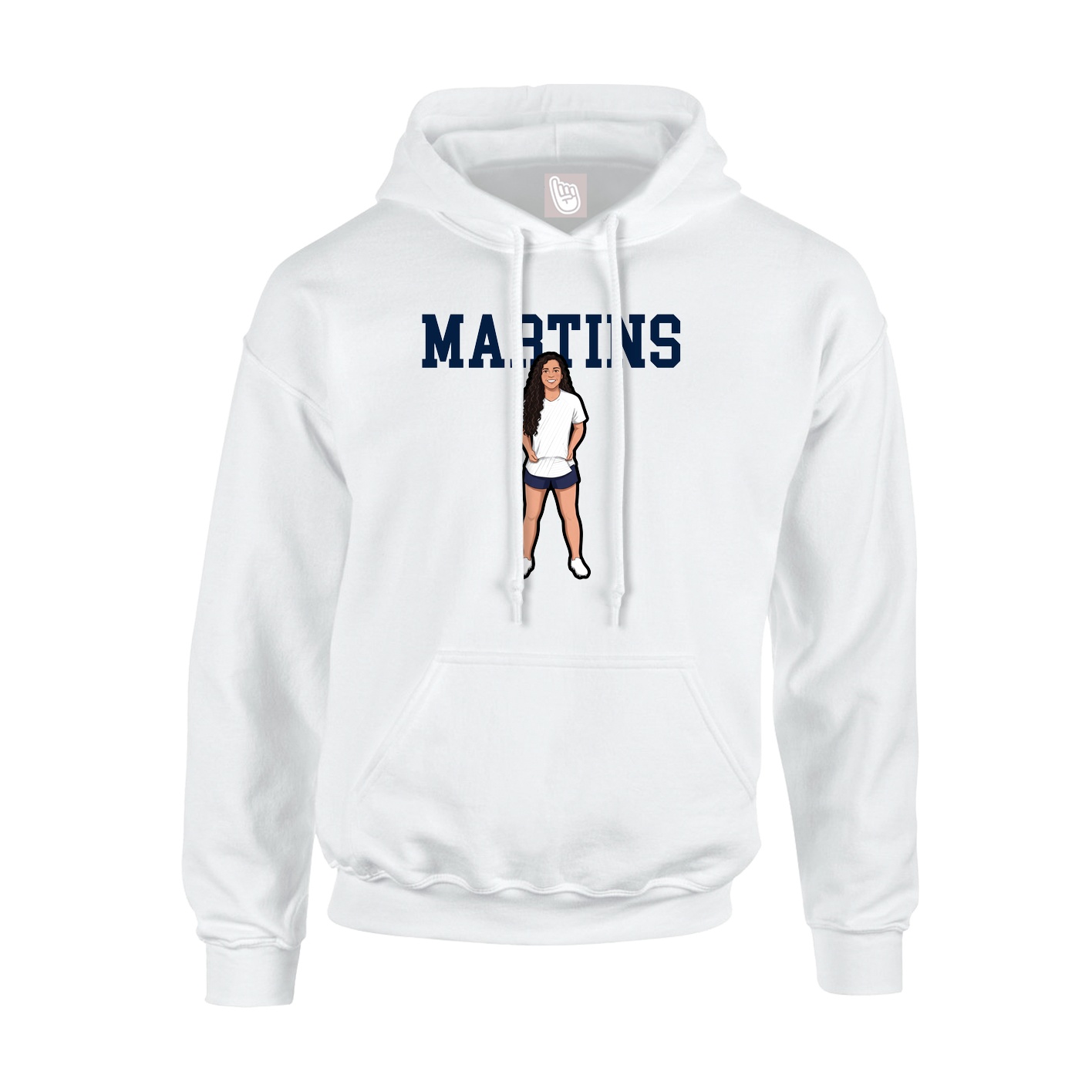 Hoodie — Classic in White