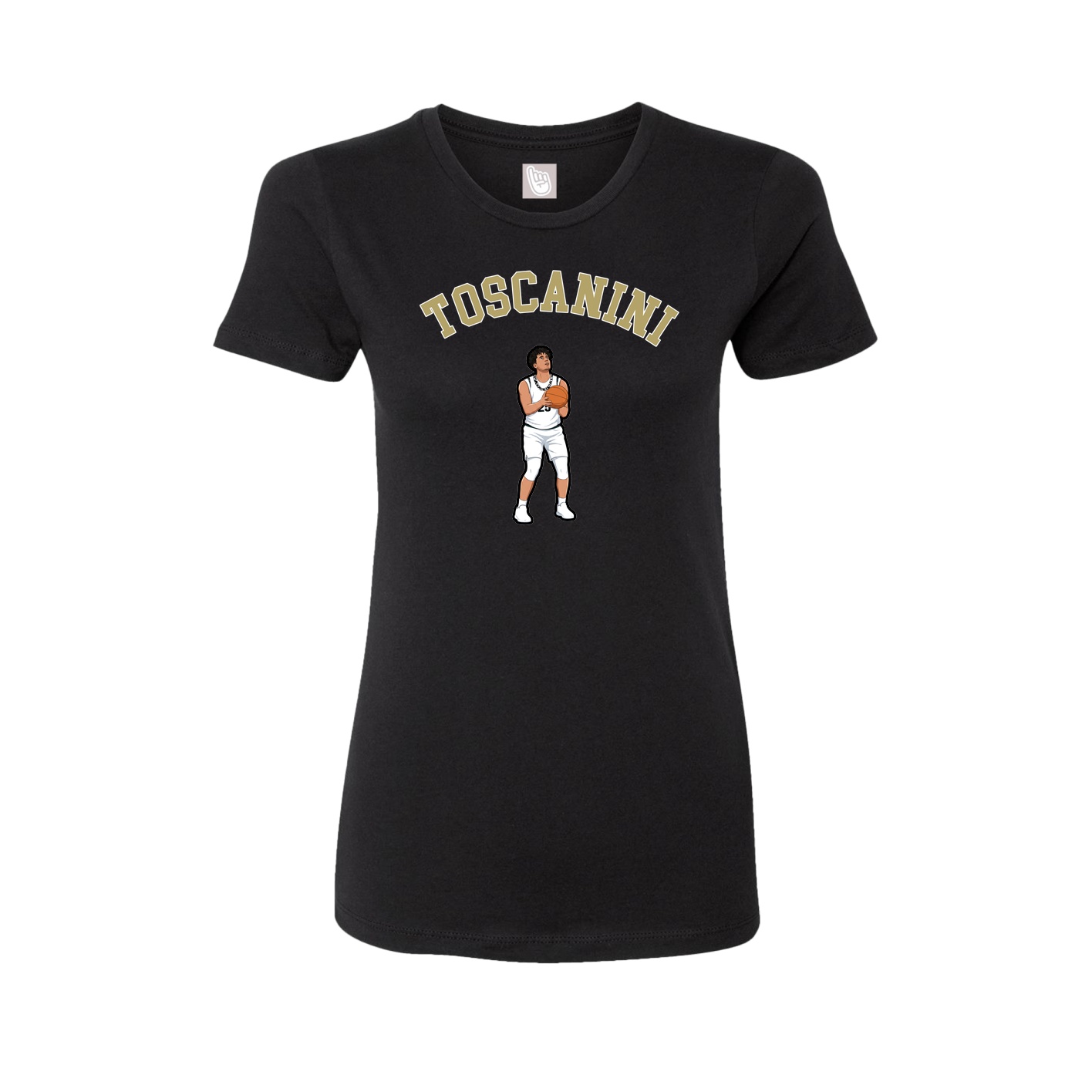 Fitted Women's Tee — Shirsey Arch in Black