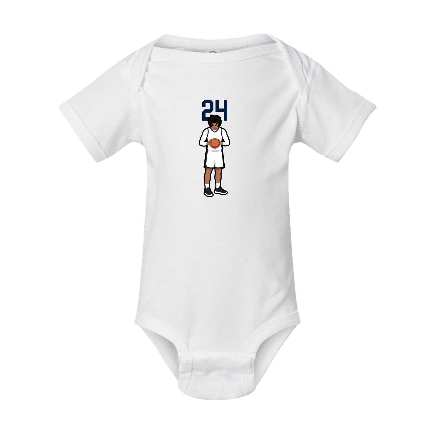Baby Onesie — Number Top in White