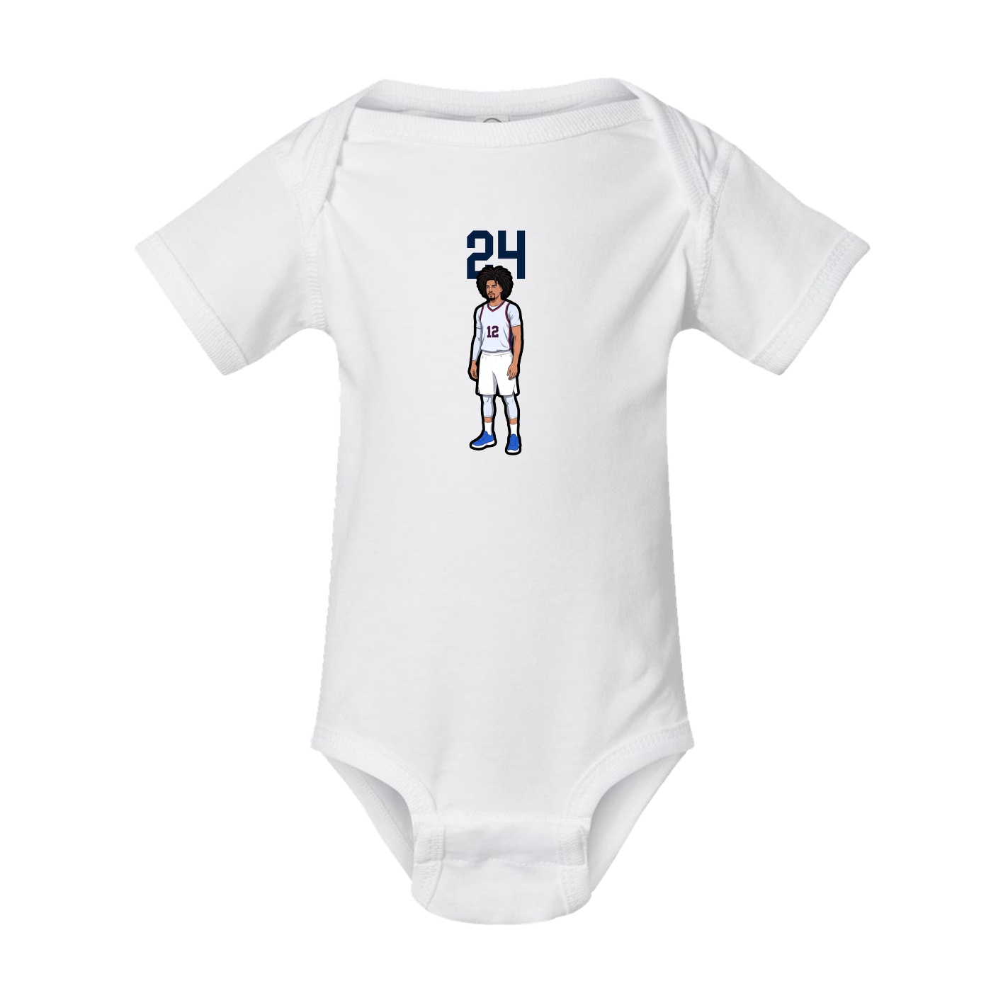 Baby Onesie — Number Top in White