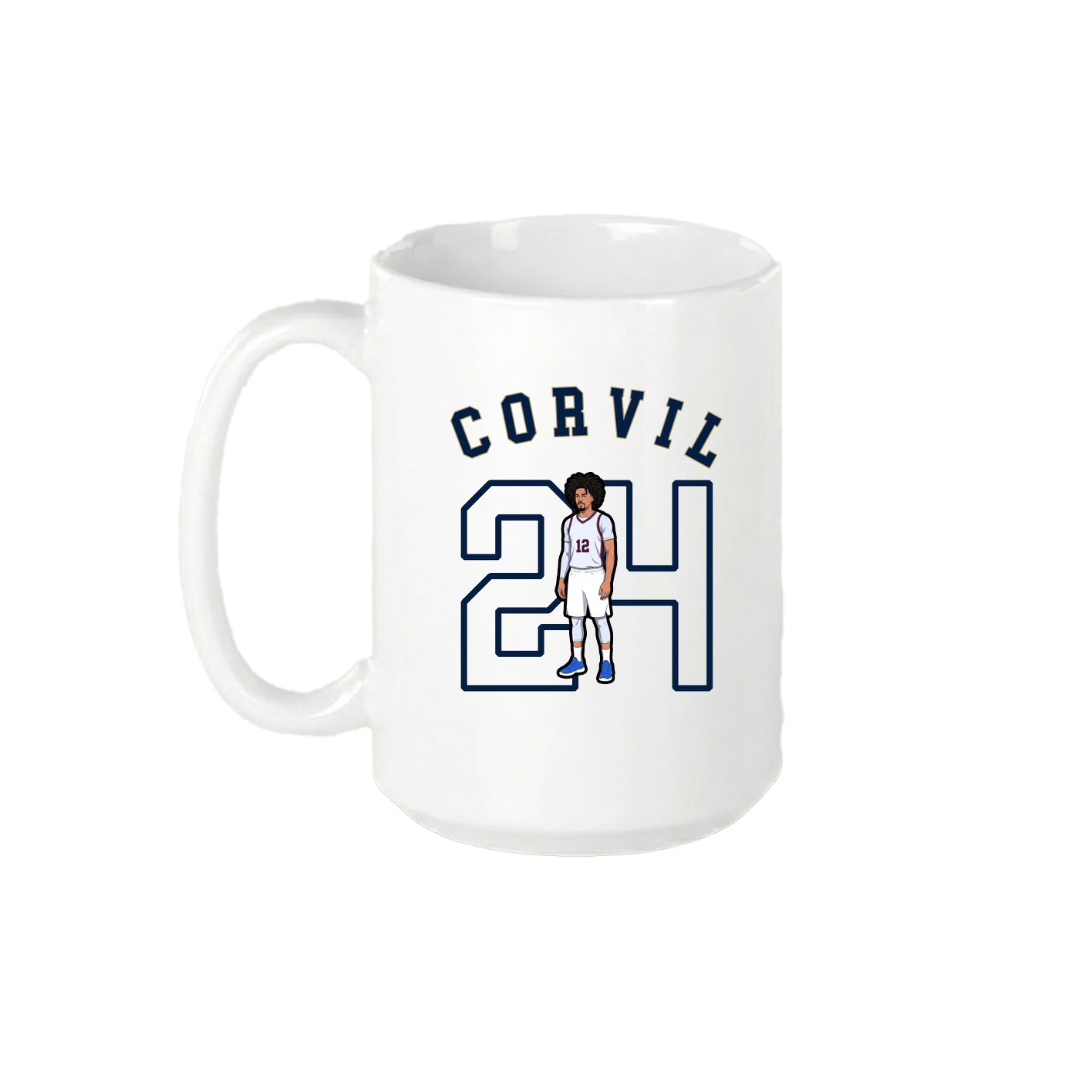 15oz Coffee Mug — Shirsey Arch in White