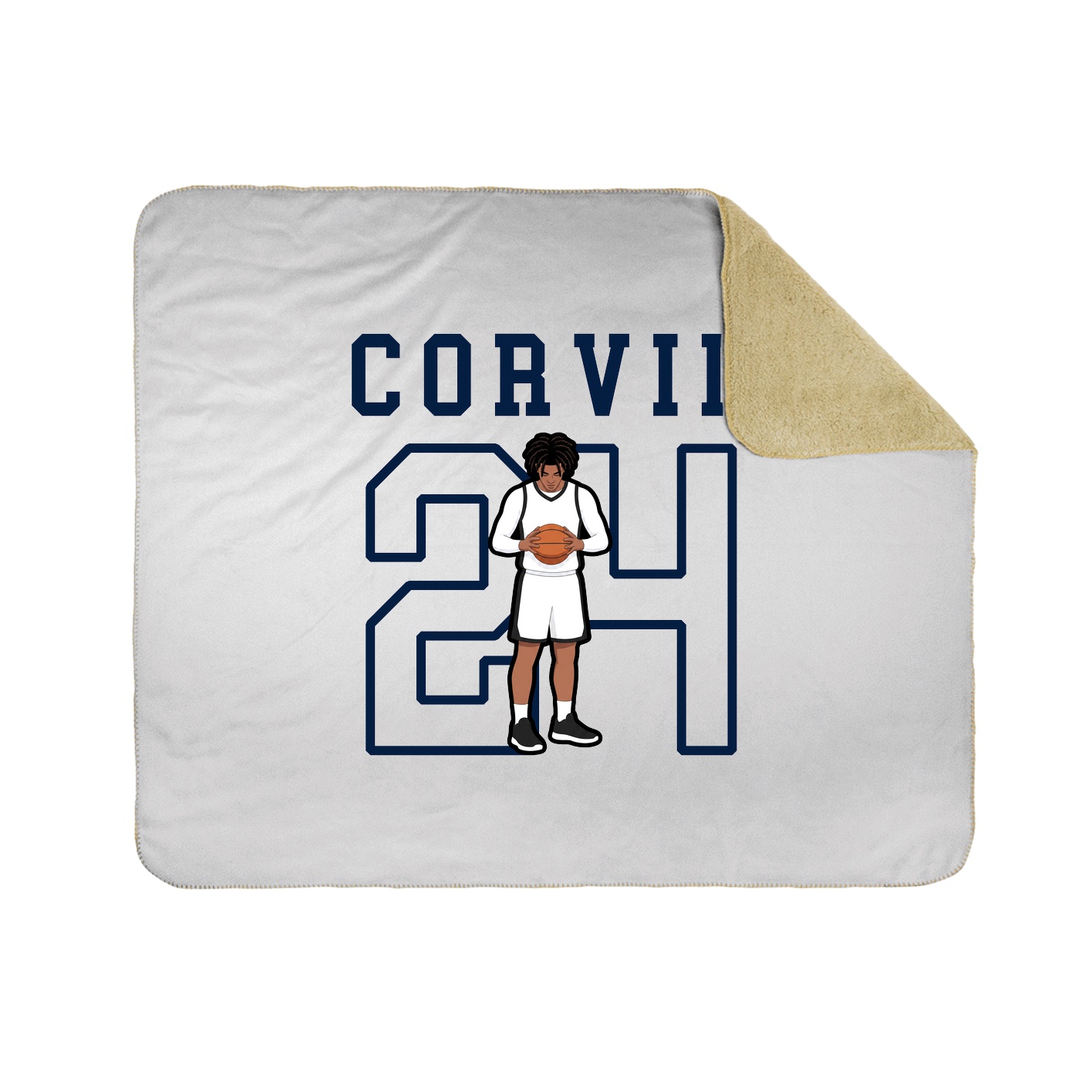 Throw Blanket — Shirsey in White