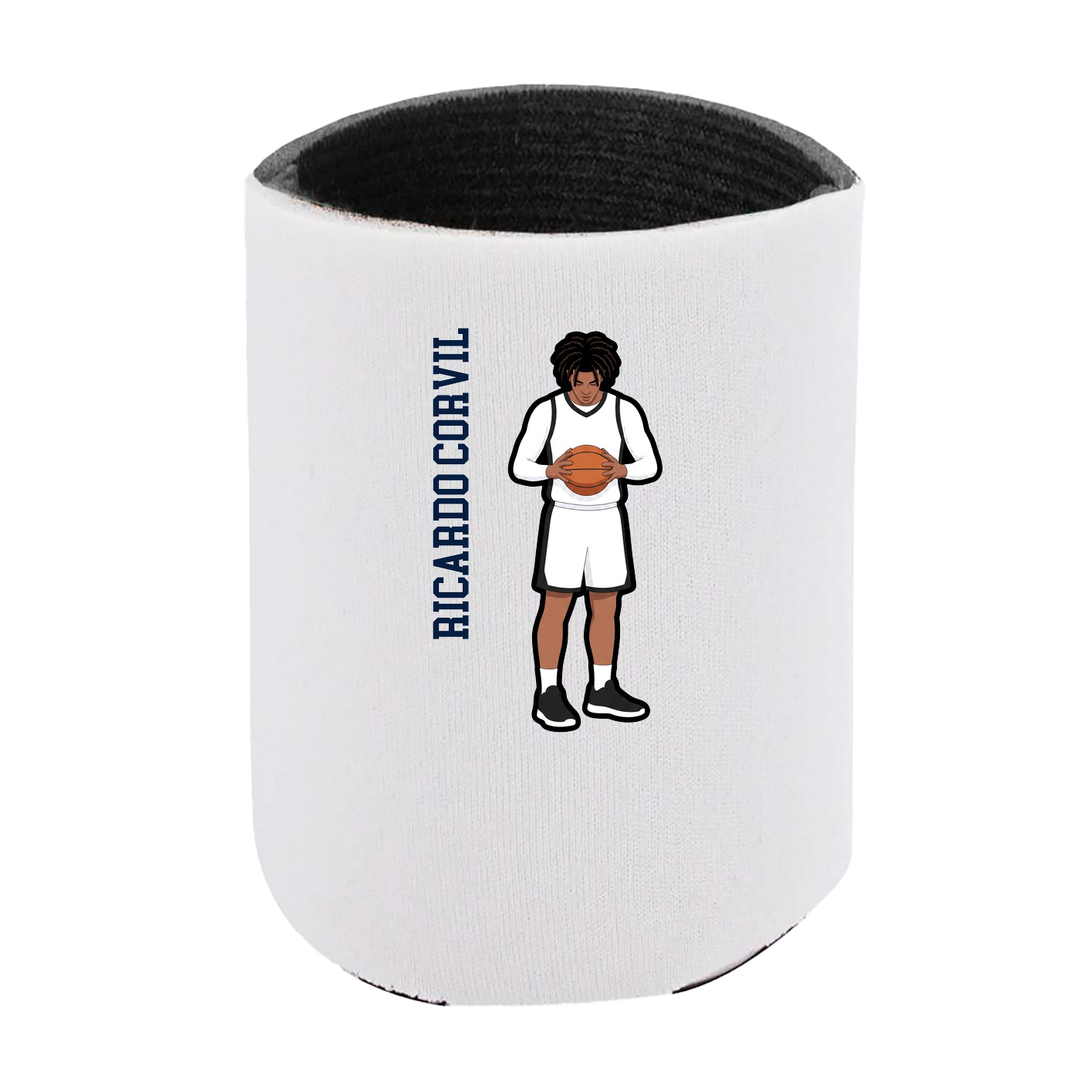 Can Holder — Name Vertical in White