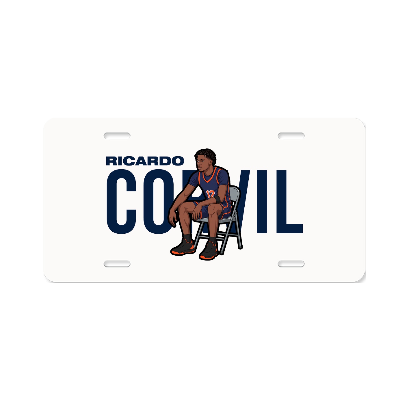 License Plate — Player Name in Classic