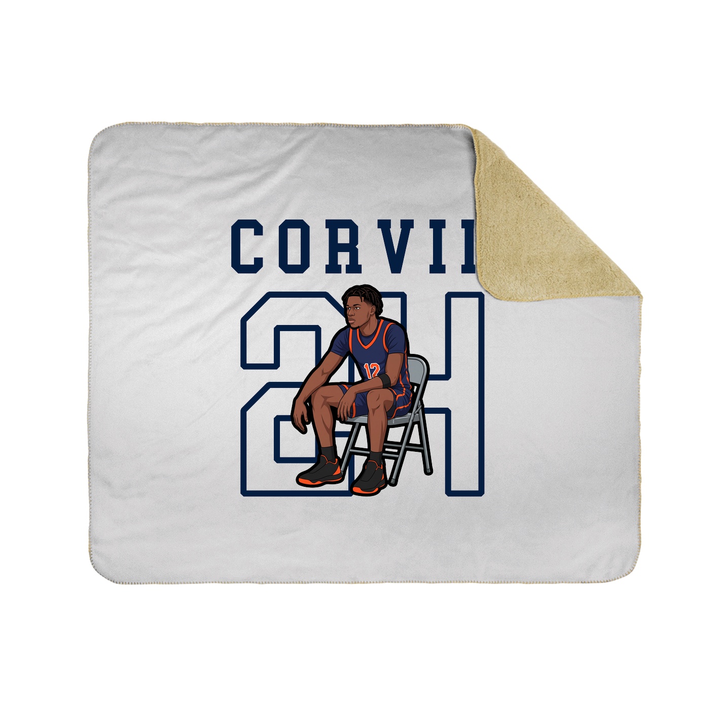 Throw Blanket — Shirsey in White