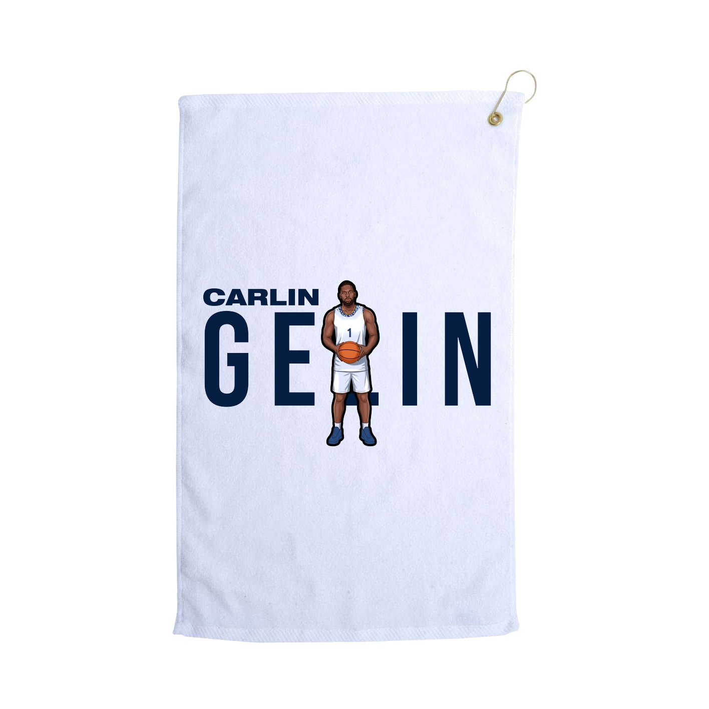 Golf Towel — Player Name in White