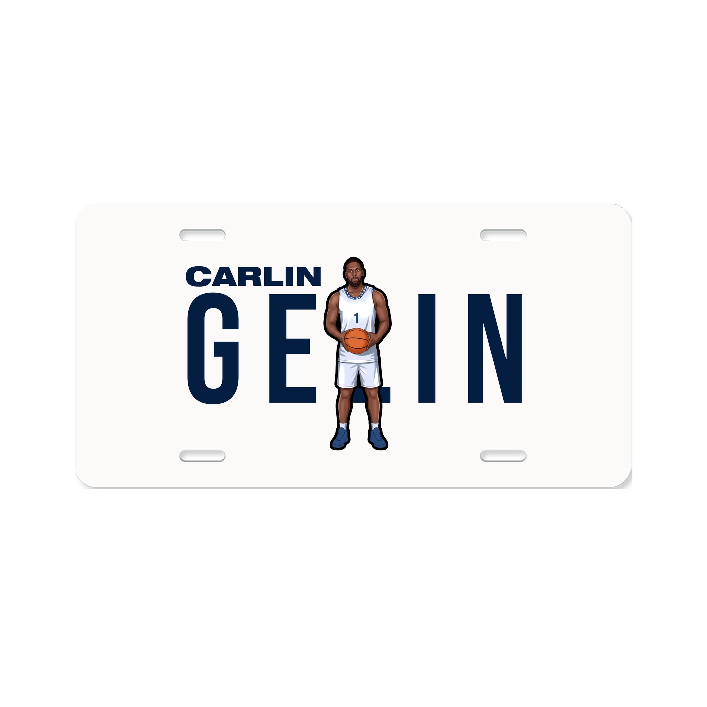 License Plate — Player Name in Classic