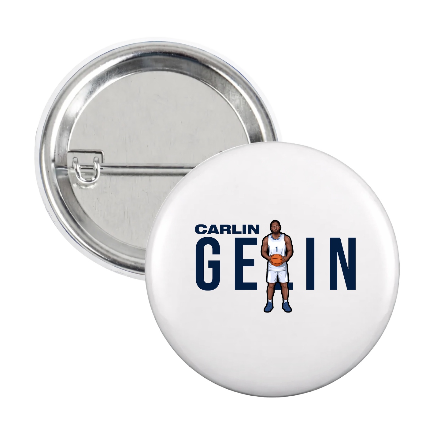 Game Day Button — Player Name in White
