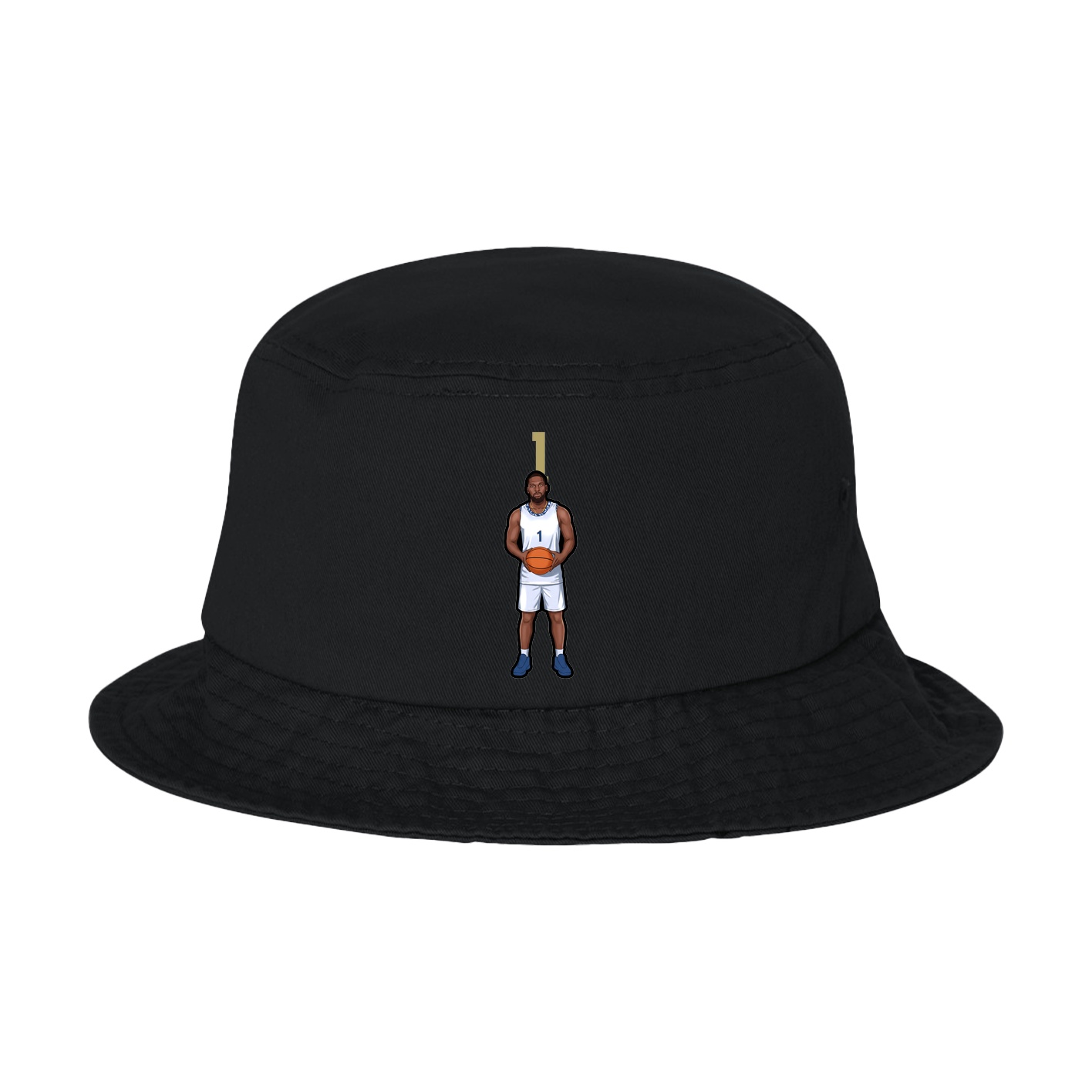 Bucket Cap — Number Top in Black
