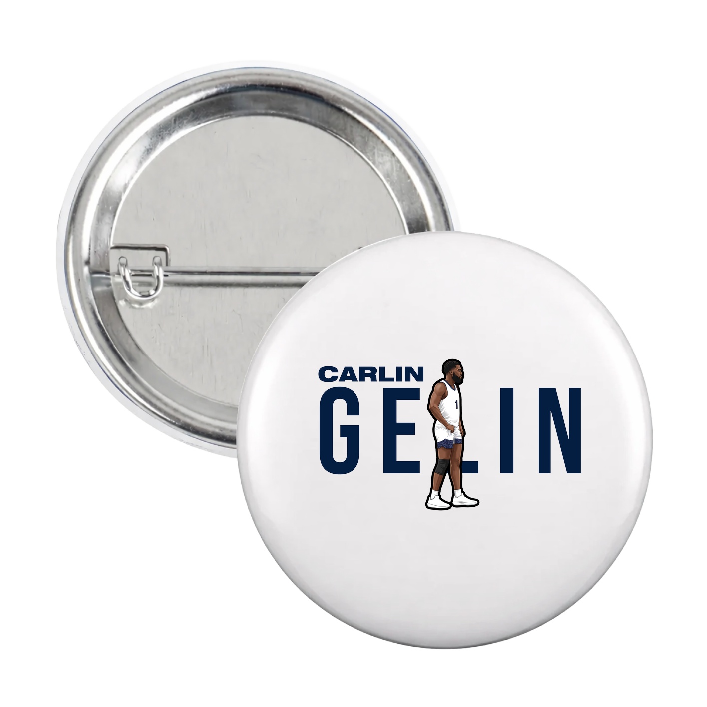Game Day Button — Player Name in White