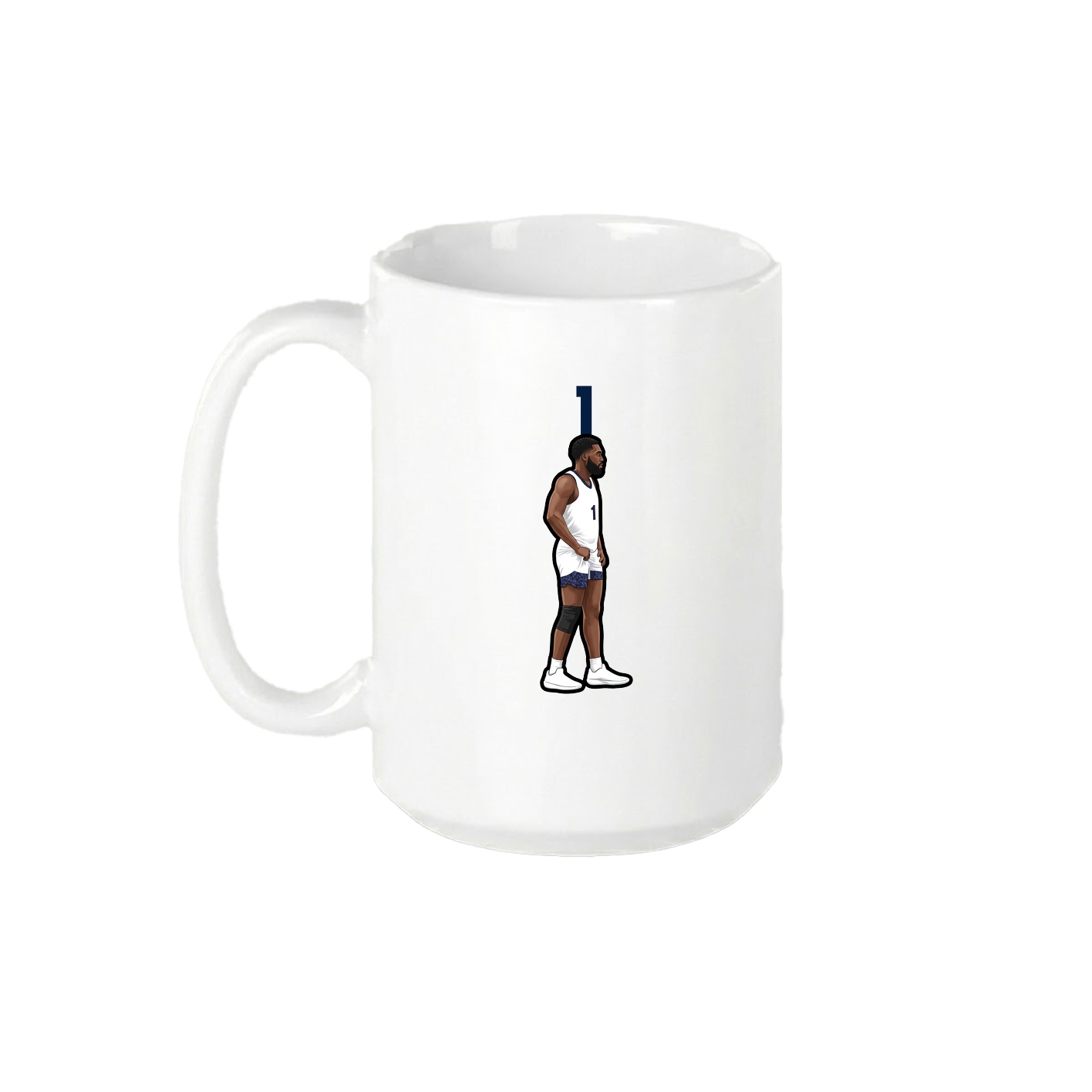 15oz Coffee Mug — Number Top in White