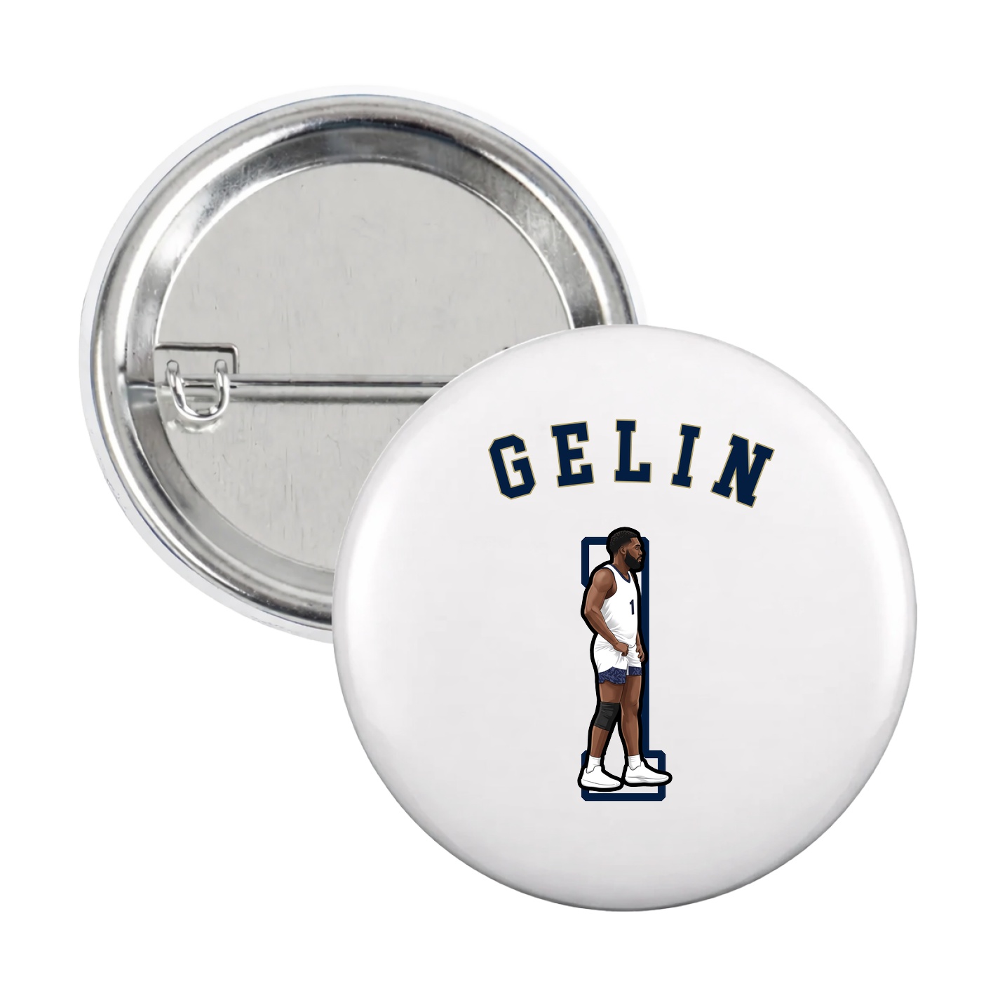 Game Day Button — Shirsey Arch in White