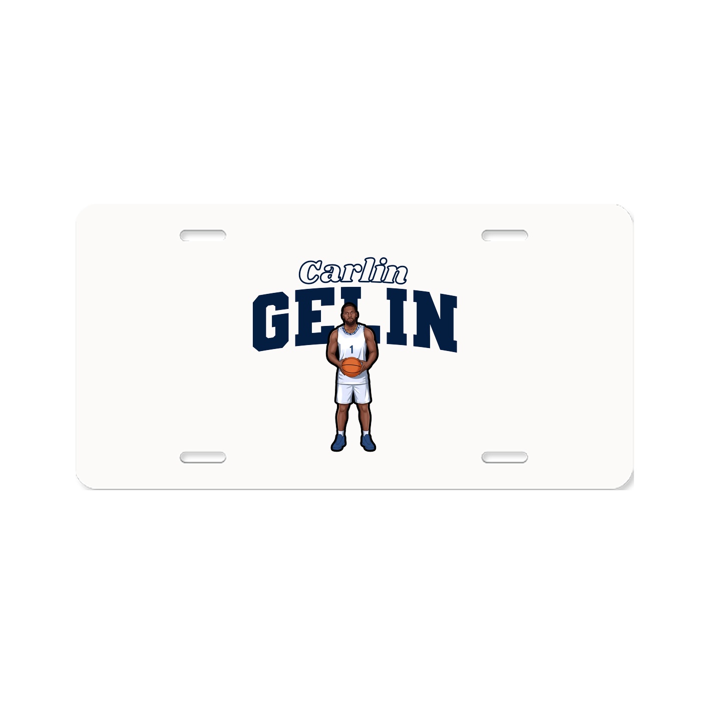 License Plate — Name Arch in Classic