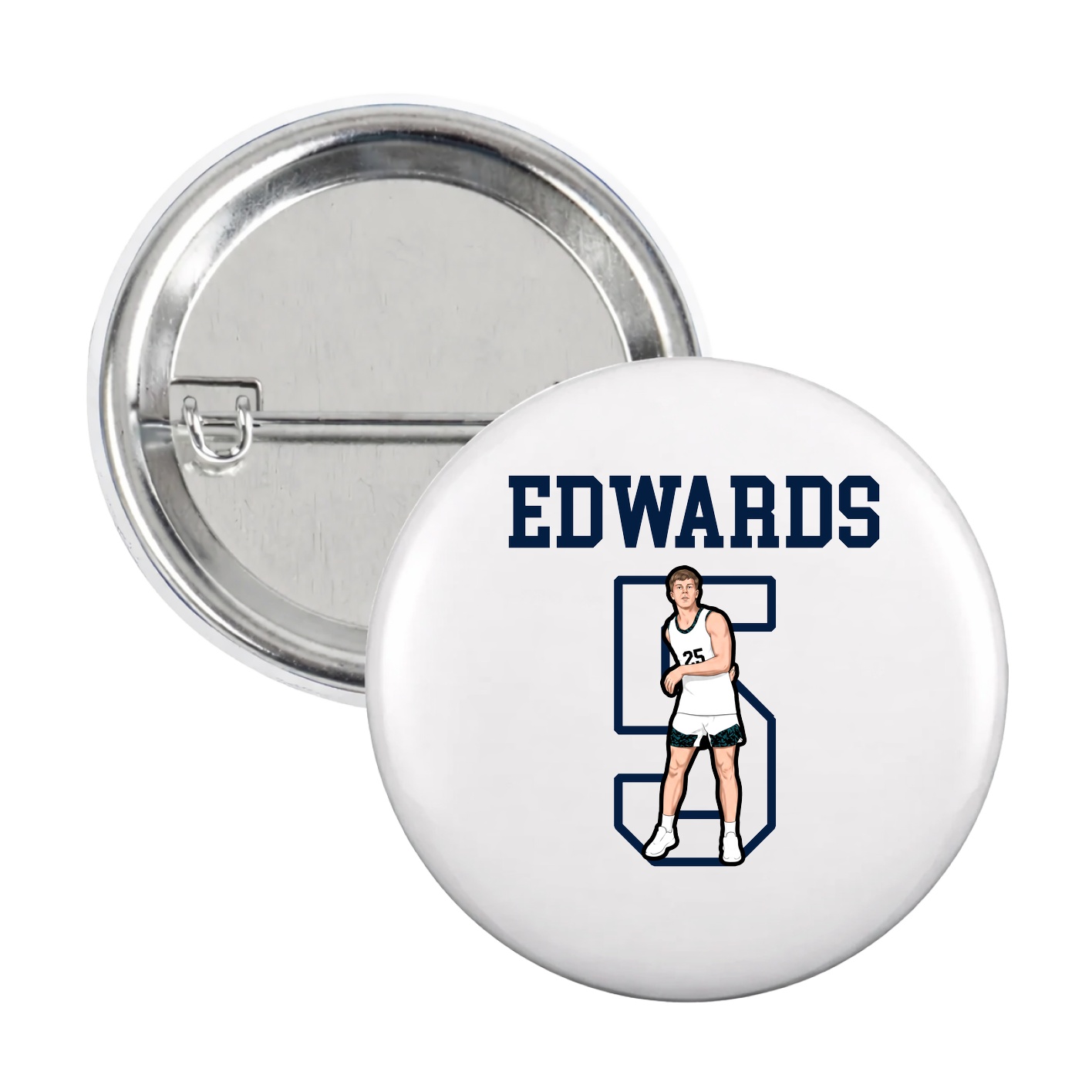 Game Day Button — Shirsey in White