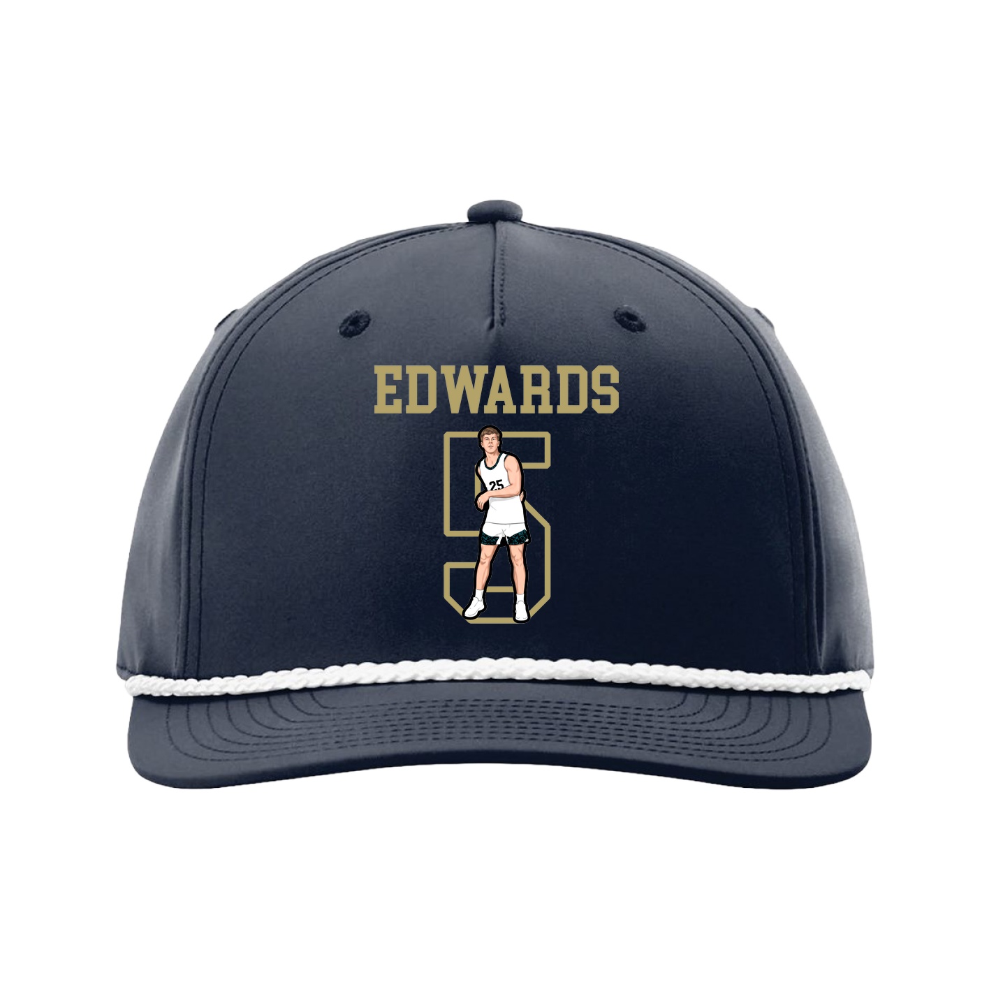 Five-Panel Classic Rope Cap — Shirsey in Navy
