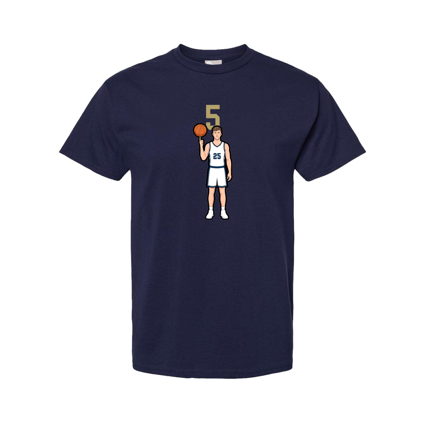 Youth Tee — Number Top in Navy