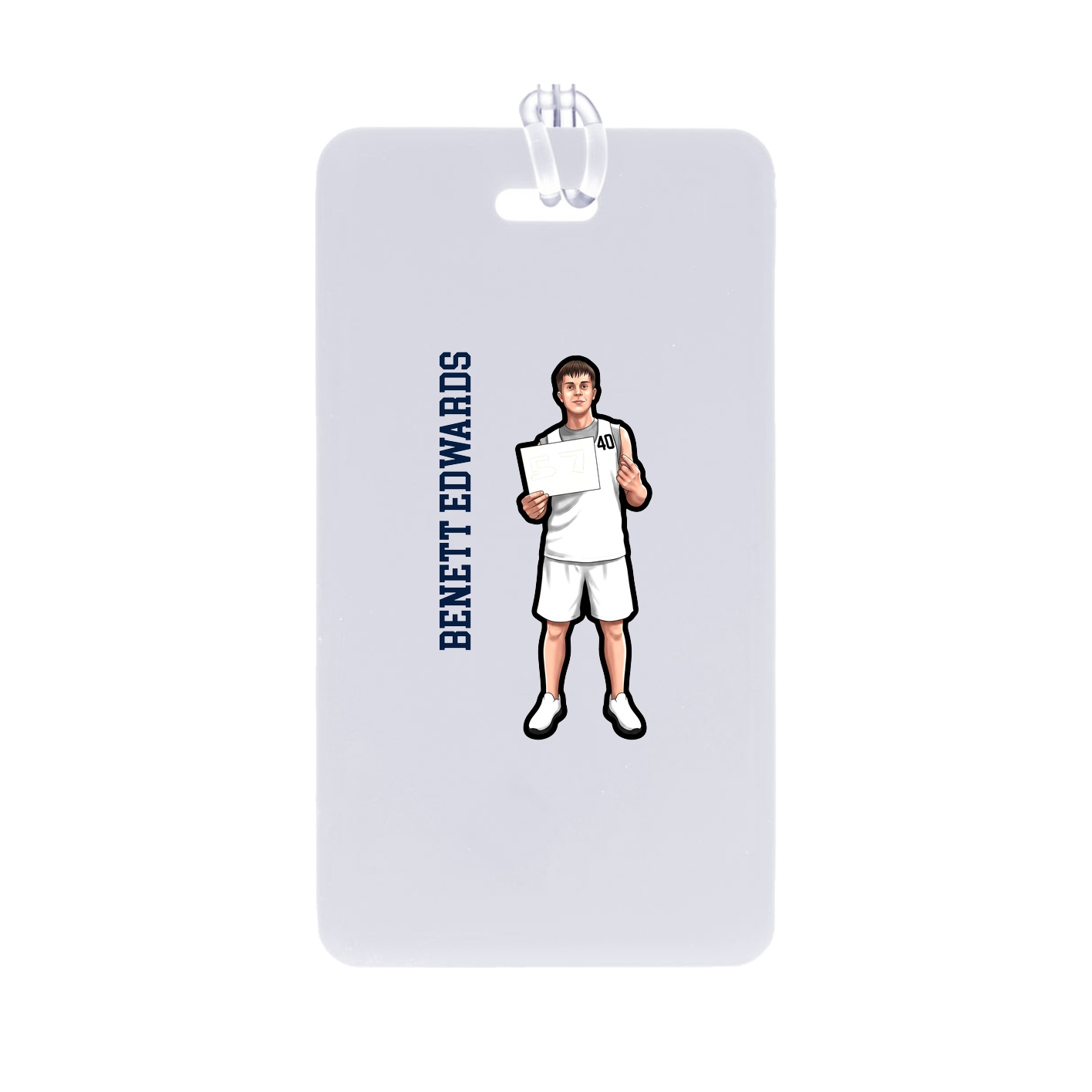 Bag Tag — Name Vertical in Classic