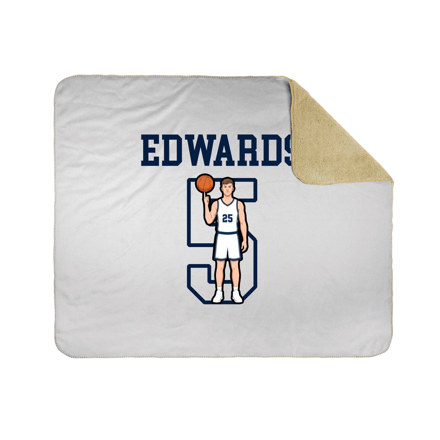 Throw Blanket — Shirsey in White
