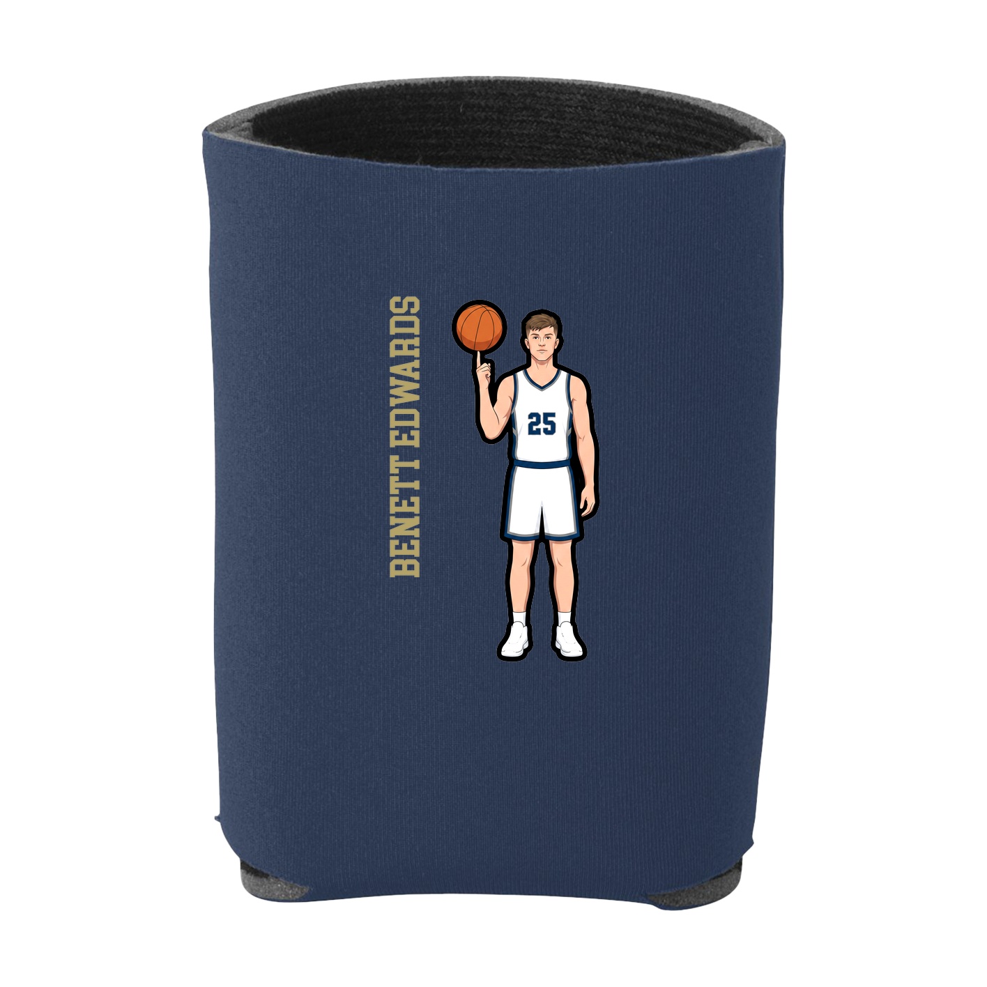 Can Holder — Name Vertical in Navy
