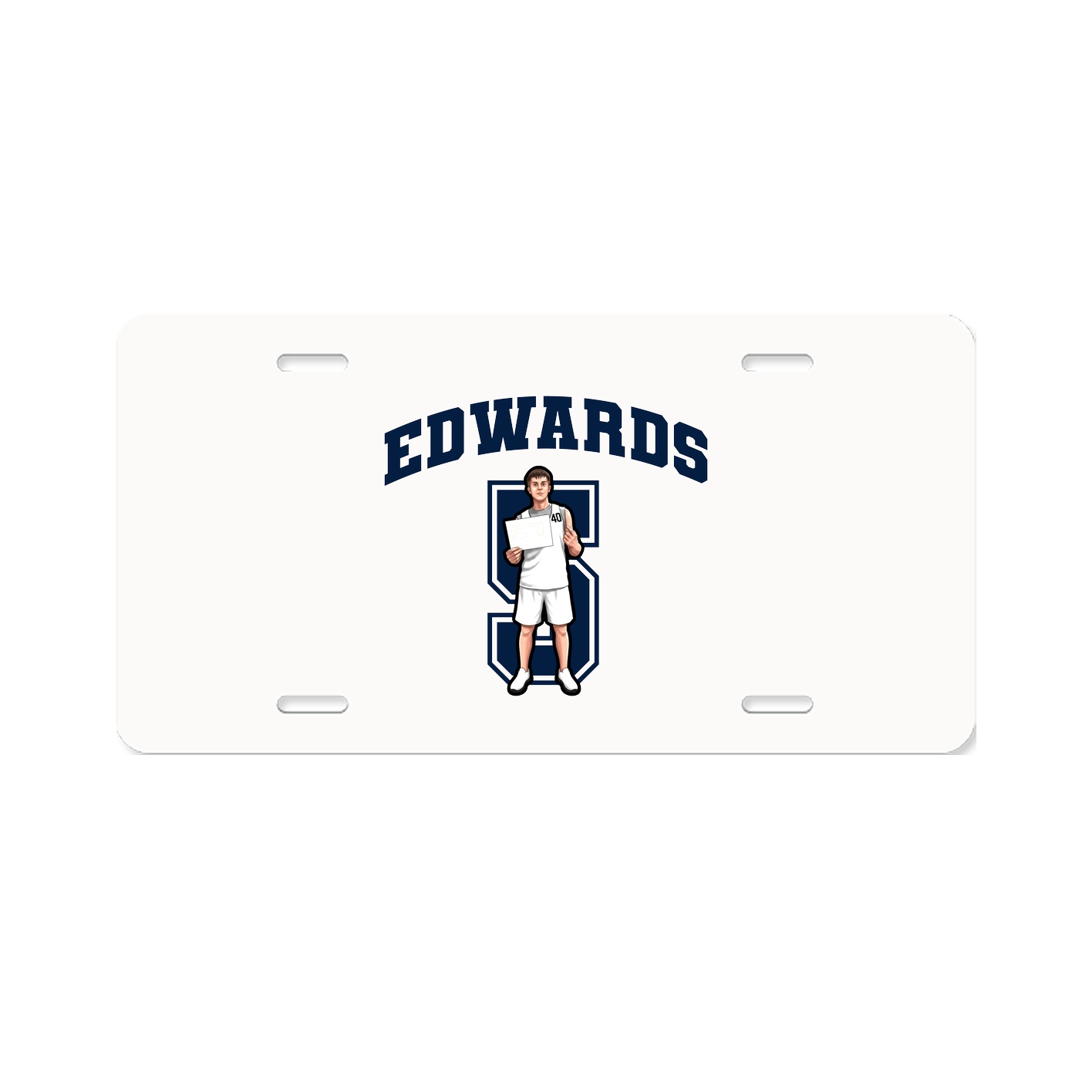 License Plate — Number in Classic