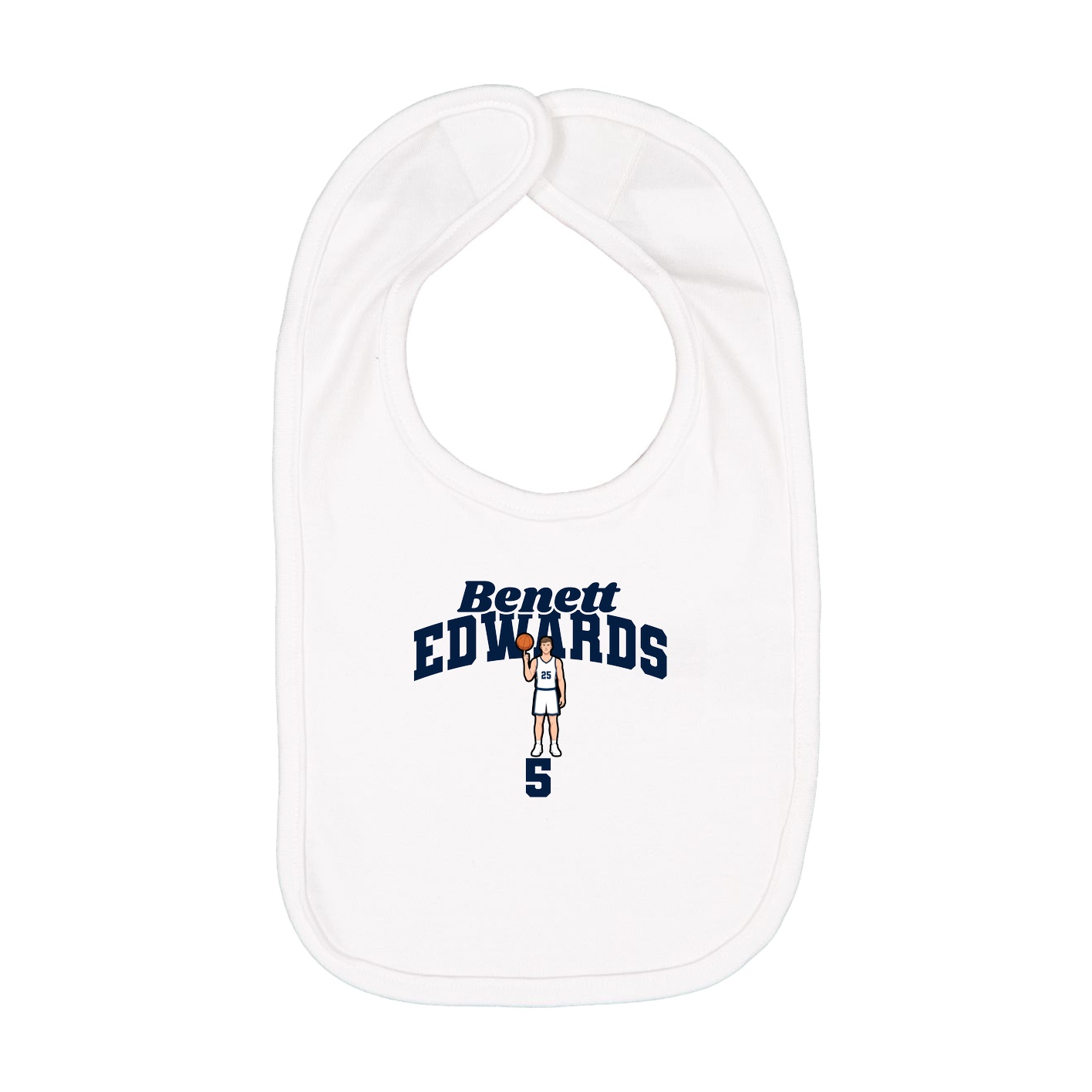 Infant Bib — Signature Arch in White