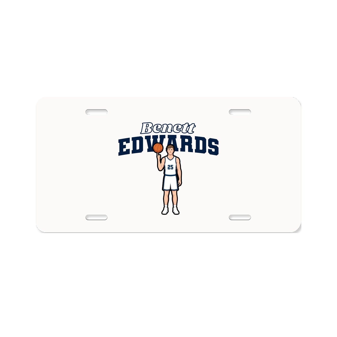 License Plate — Name Arch in Classic