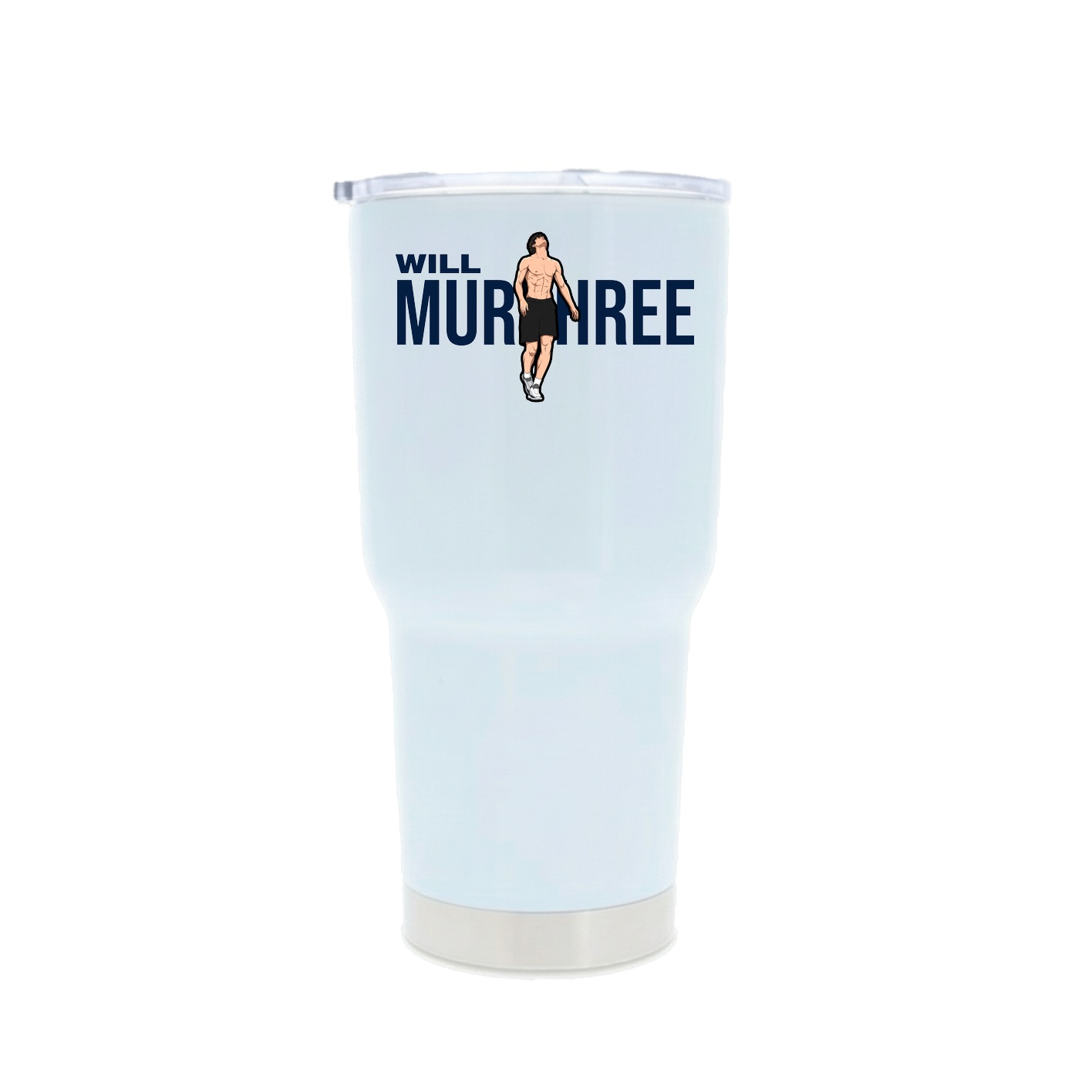 30oz Stainless Steel Tumbler — Player Name in White