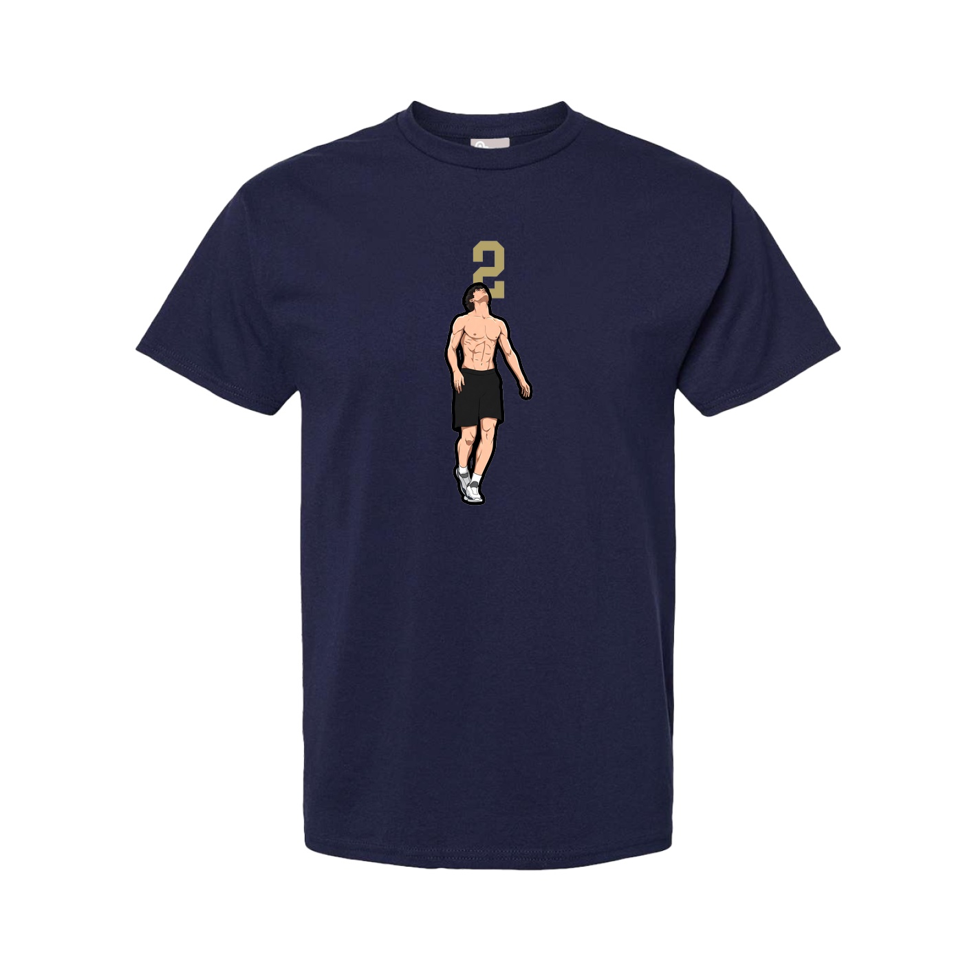 Youth Tee — Number Top in Navy