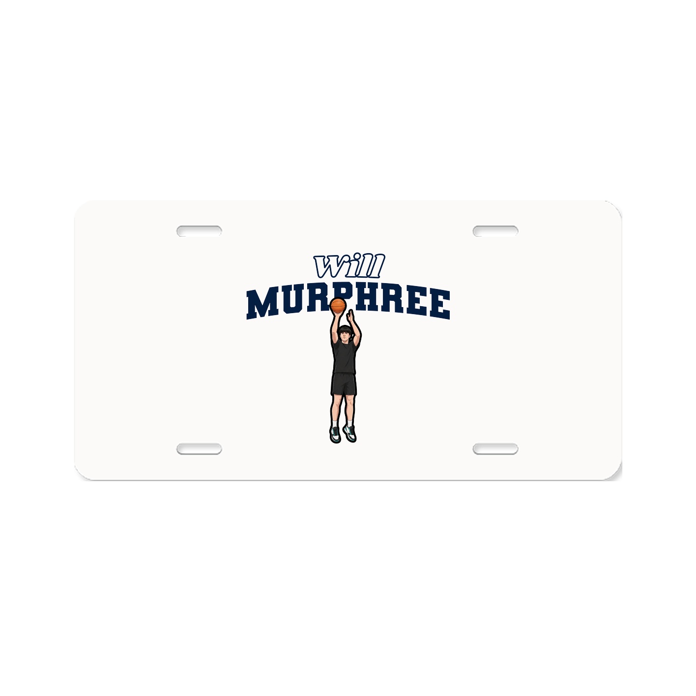 License Plate — Name Arch in Classic