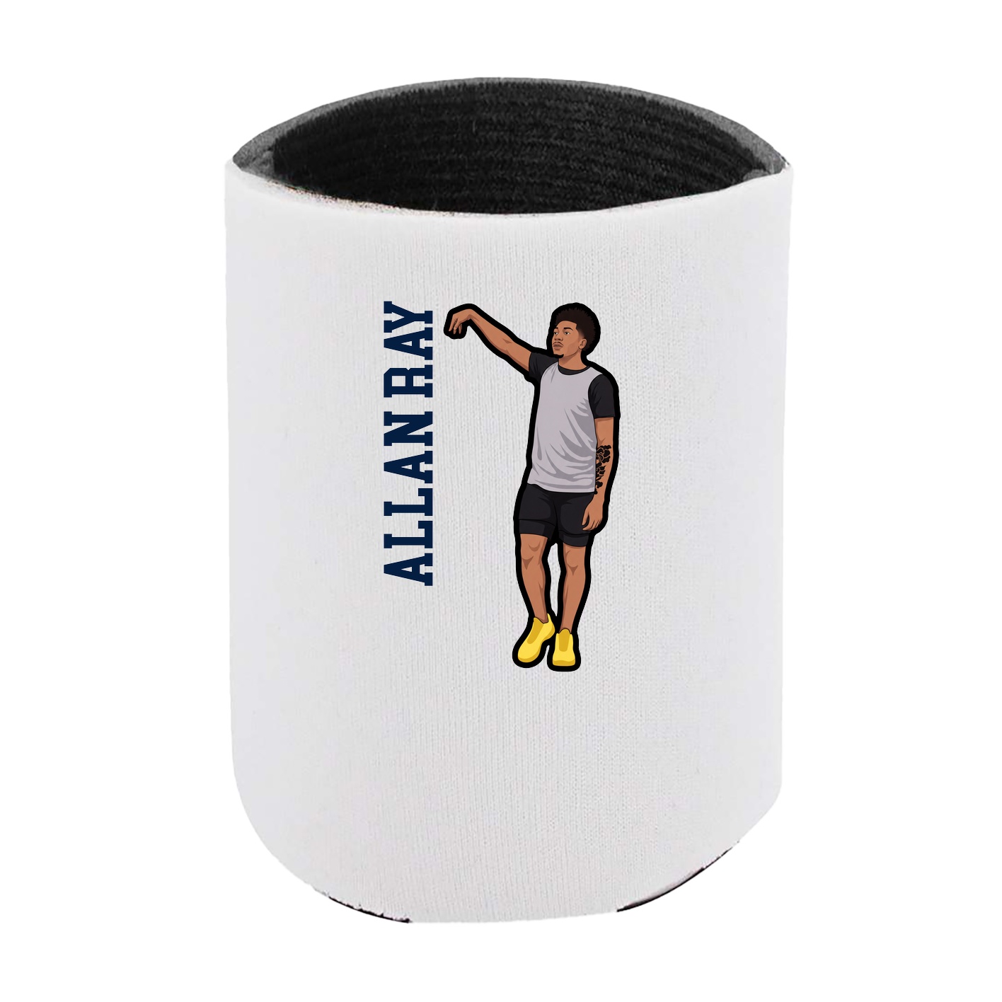 Can Holder — Name Vertical in White