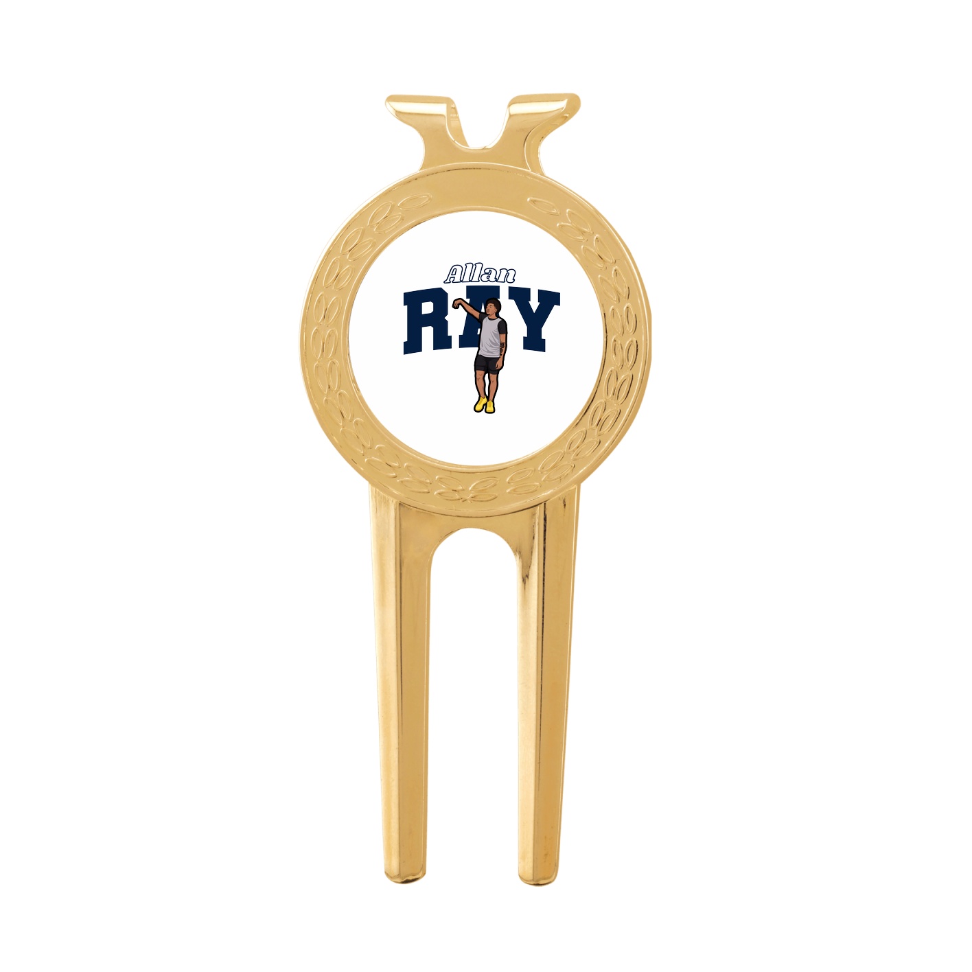 Divot Tool with Ball Marker — Name Arch in Classic