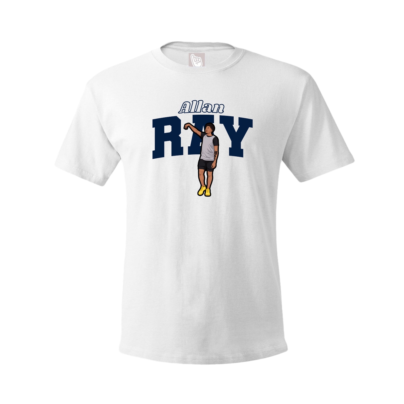 Tee — Name Arch in White
