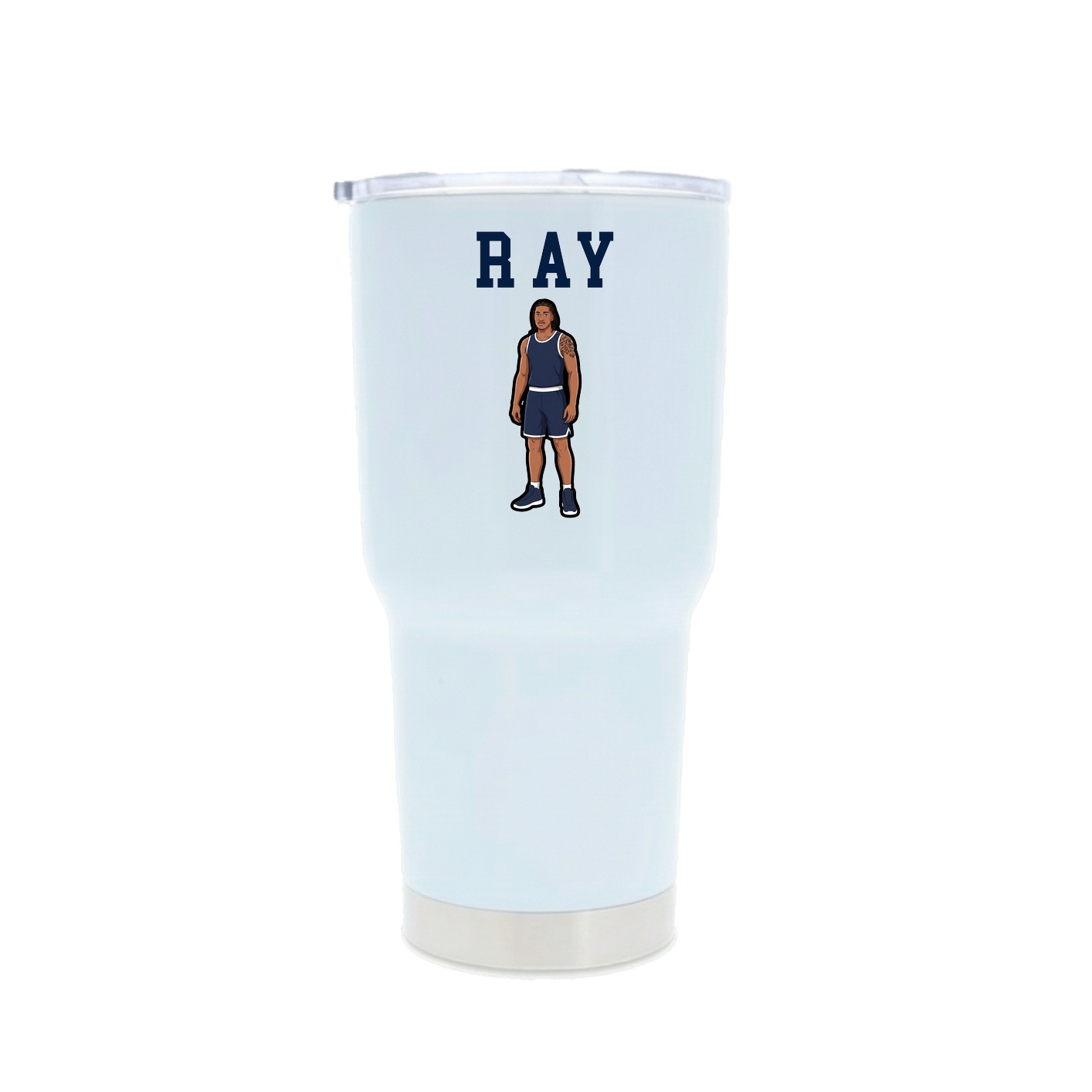 30oz Stainless Steel Tumbler — Shirsey in White