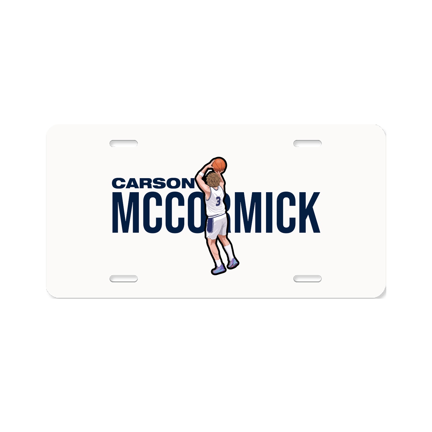 License Plate — Player Name in Classic