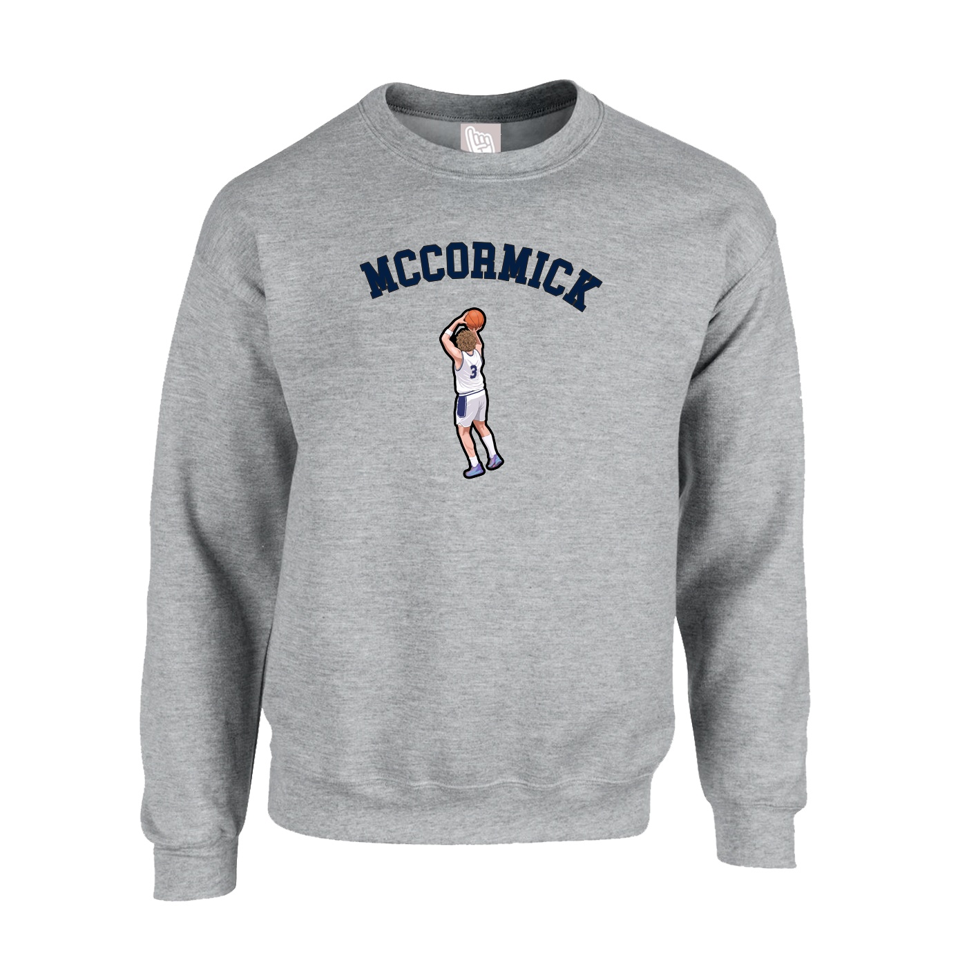 Fleece Crew — Shirsey Arch in Grey